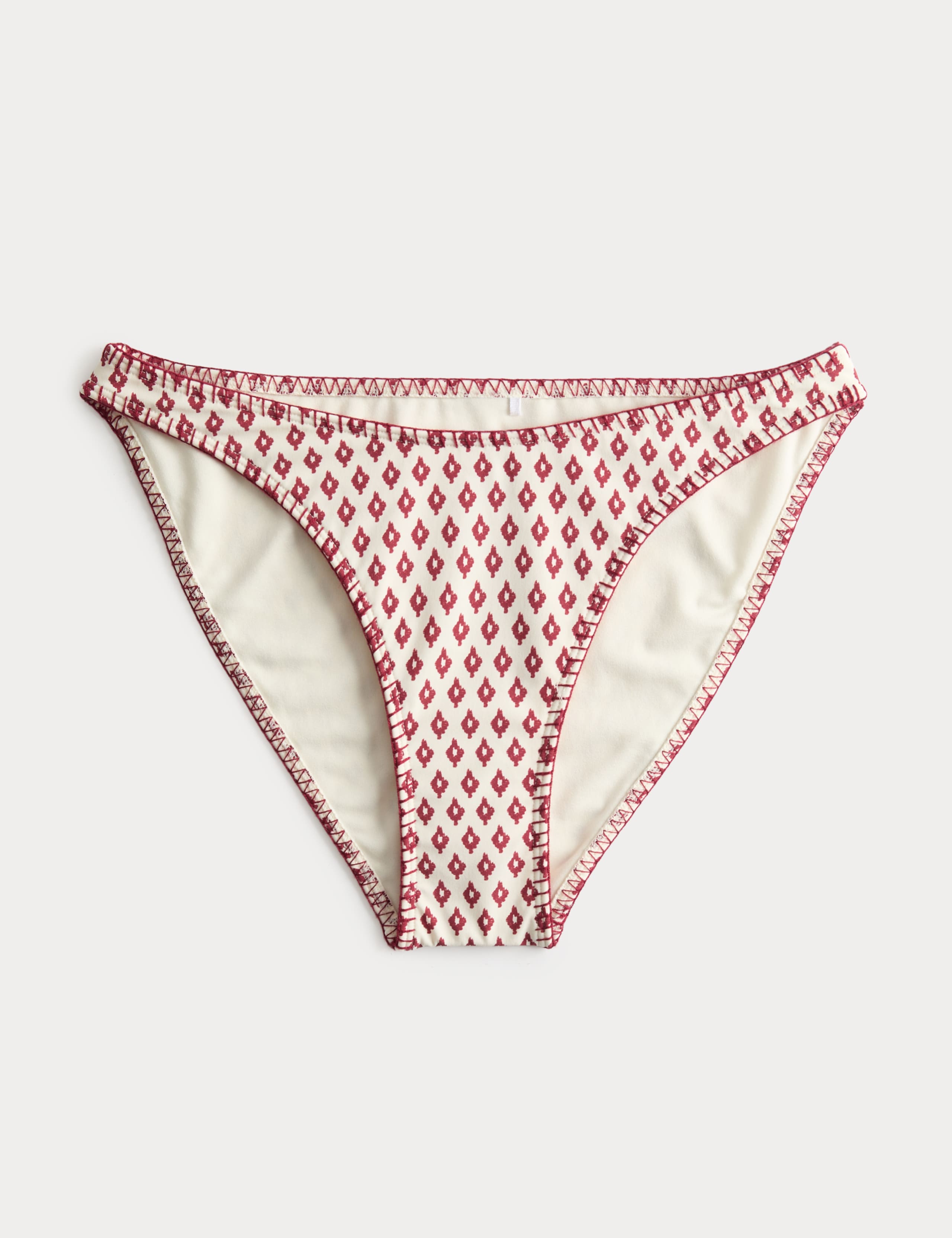 Printed Scoop Neck Whipstitch Bikini Set 1 of 6