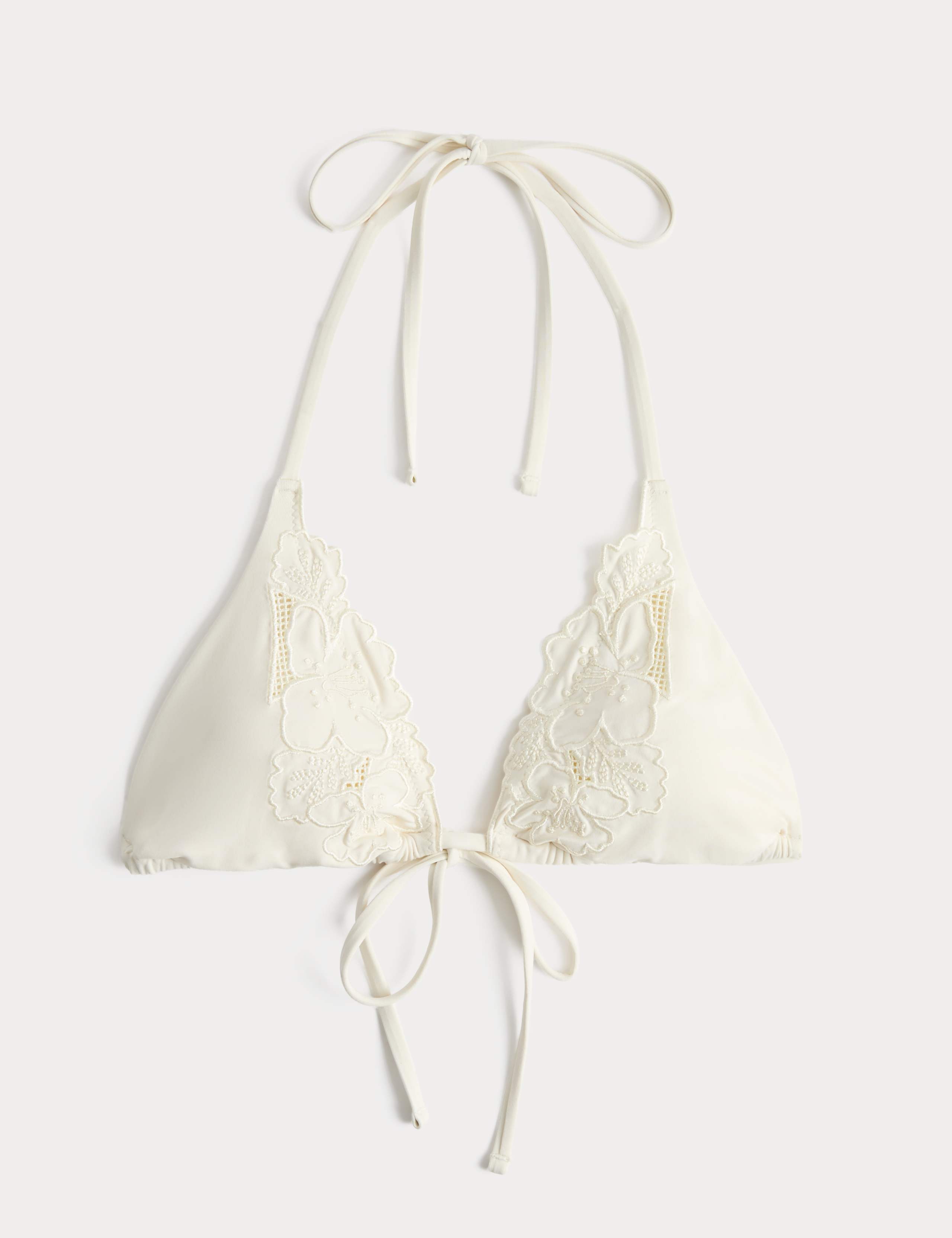 Floral Triangle Bikini Top