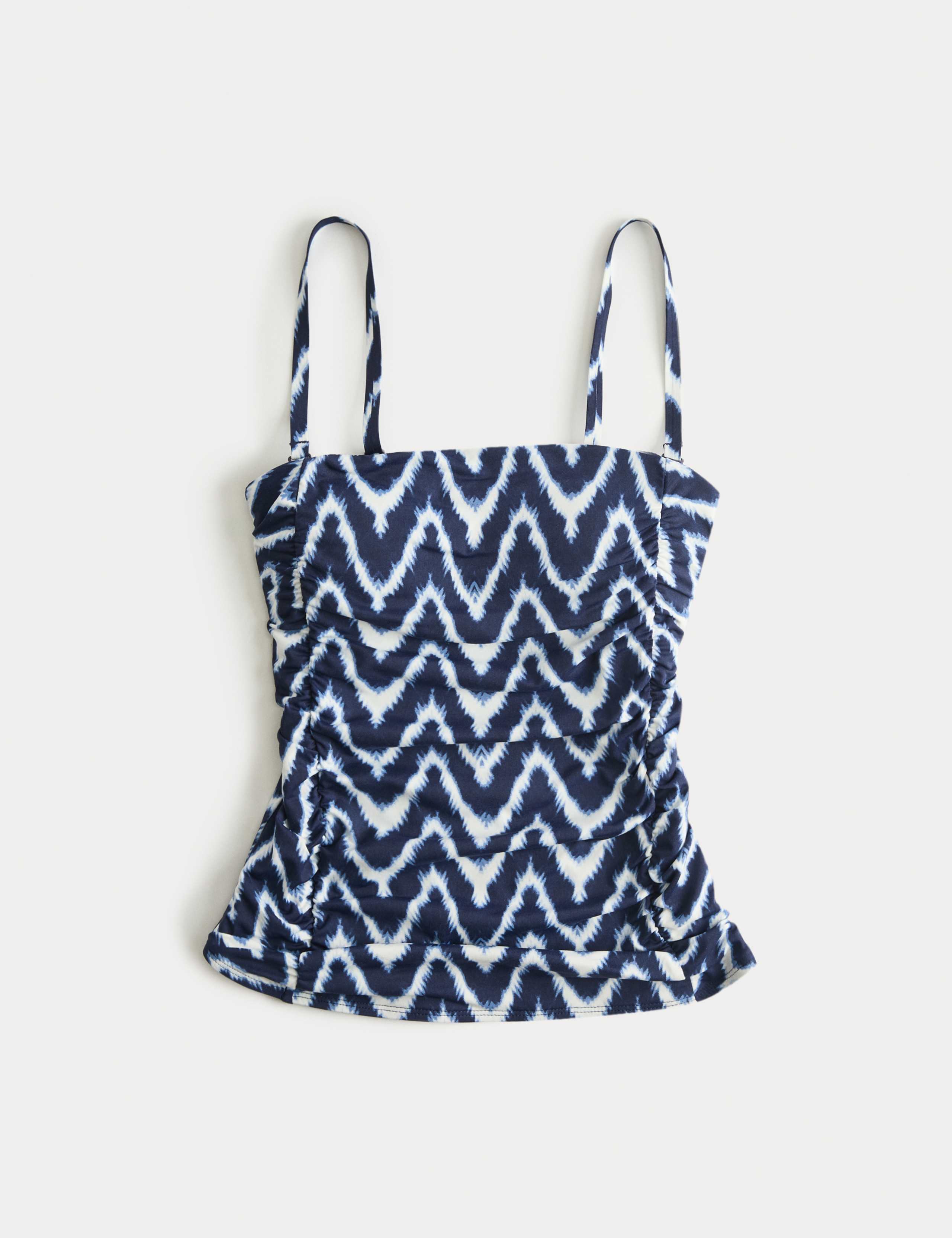 Tummy Control Printed Ruched Tankini