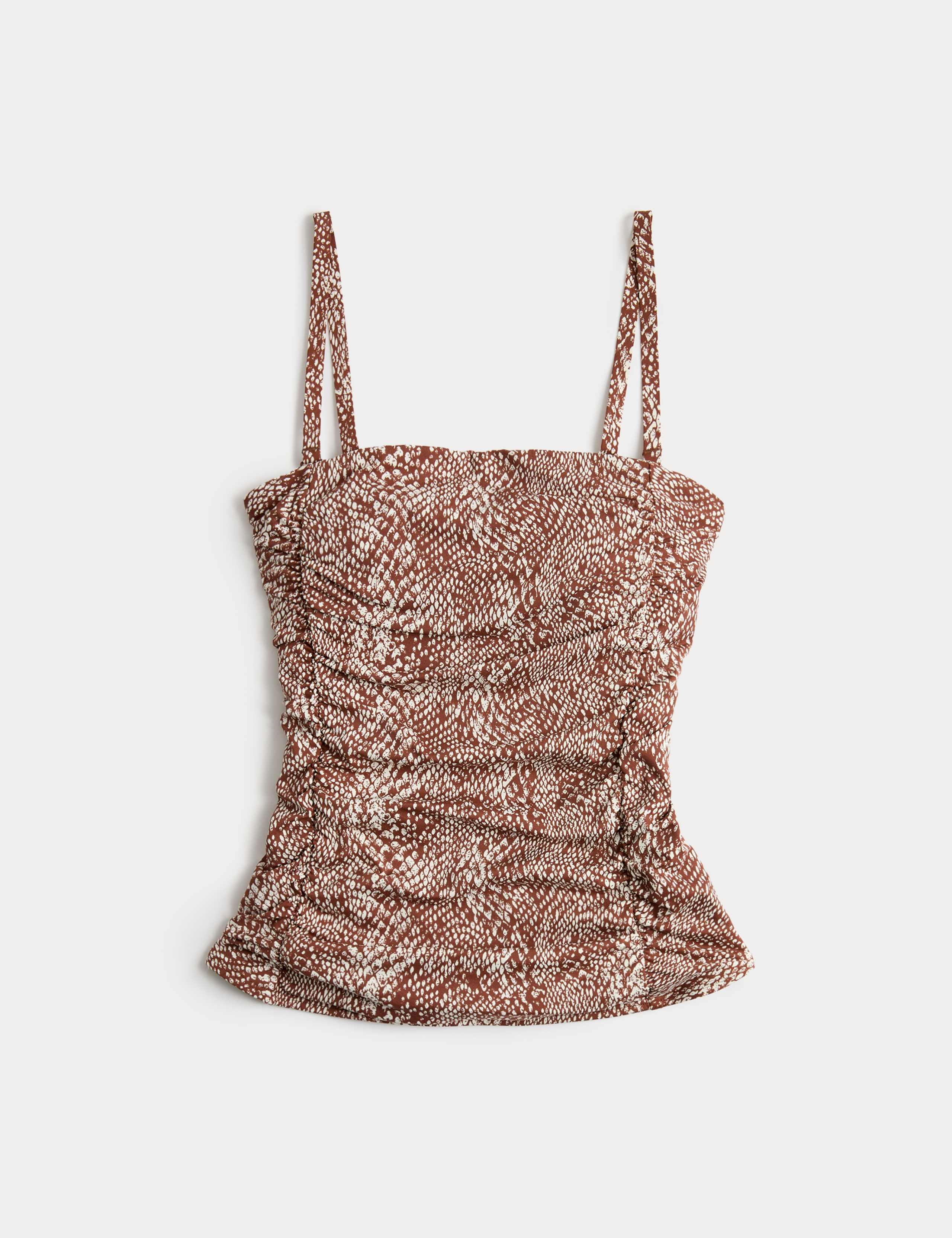 Tummy Control Printed Ruched Tankini