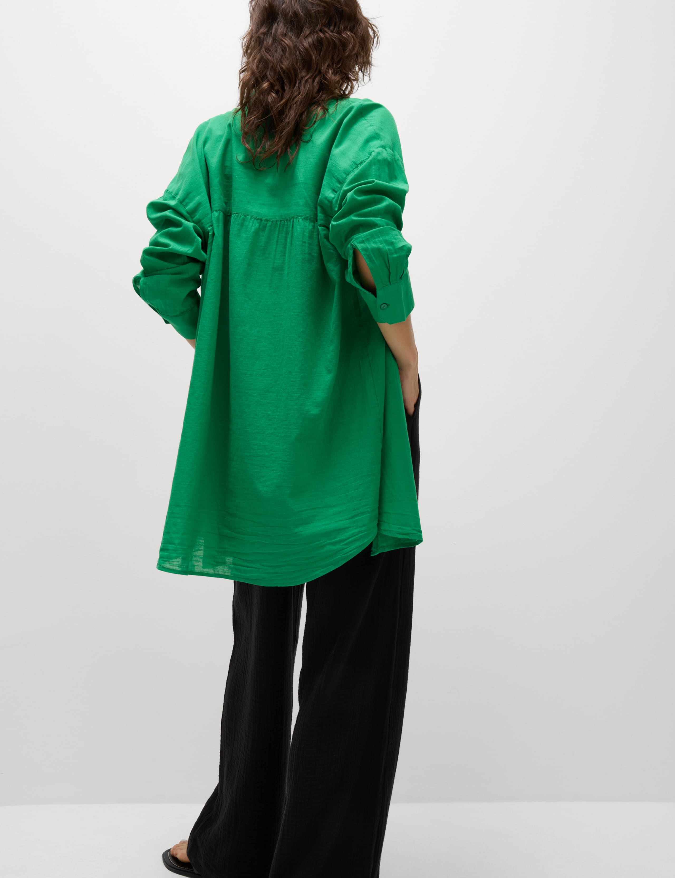 Pure Cotton Collared Beach Shirt