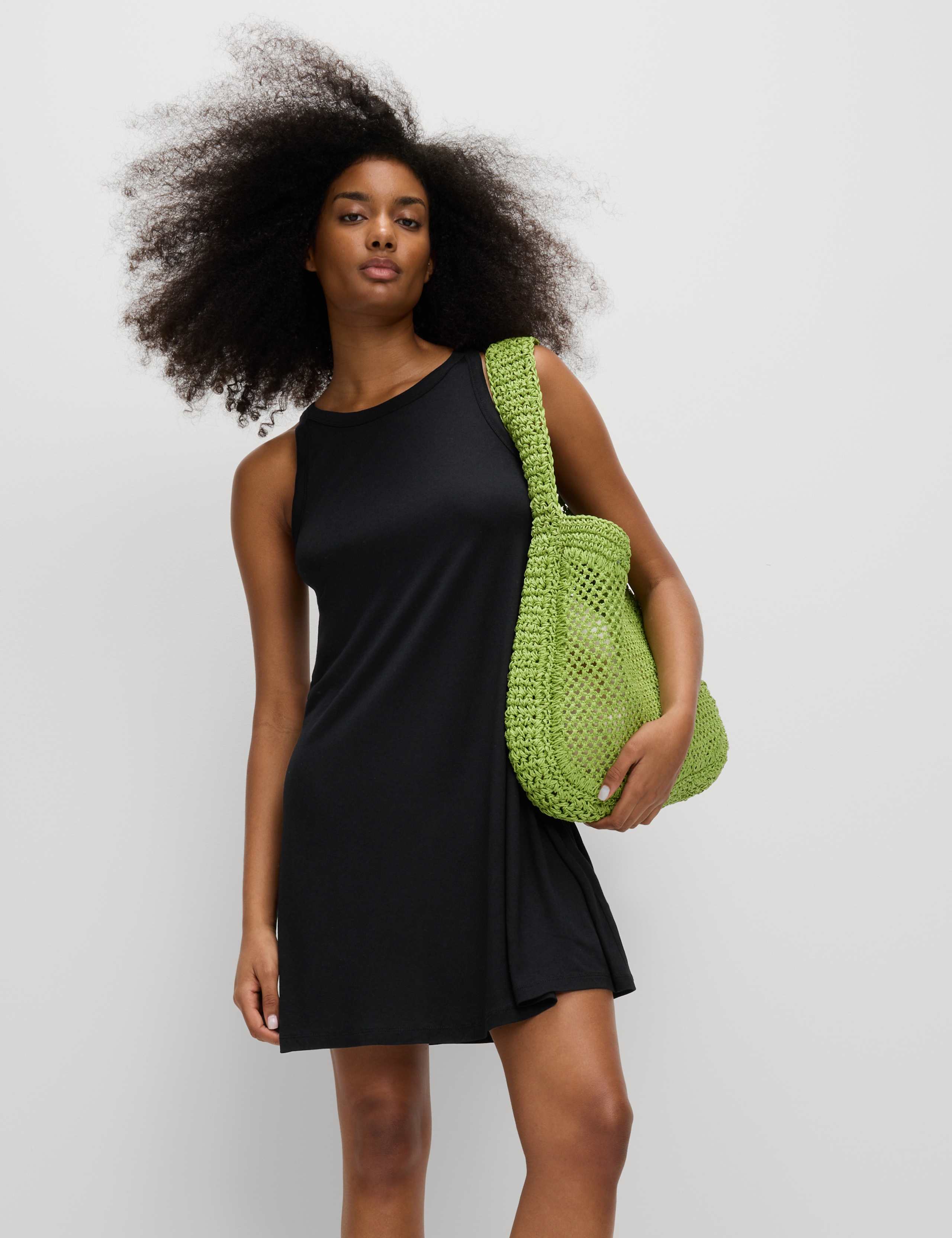 Jersey Racerback Mini Swing Beach Dress
