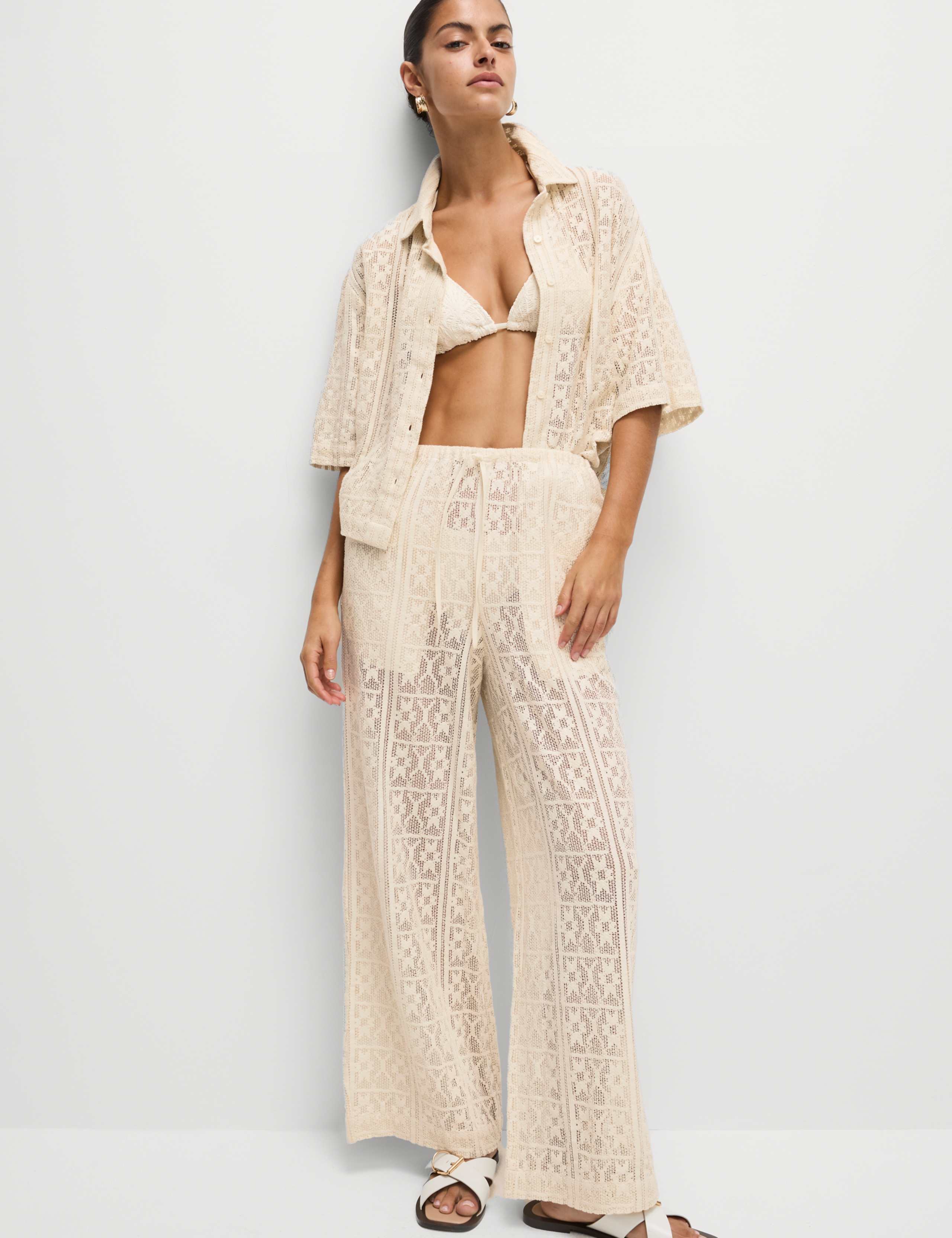 Pure Cotton Beach Trousers