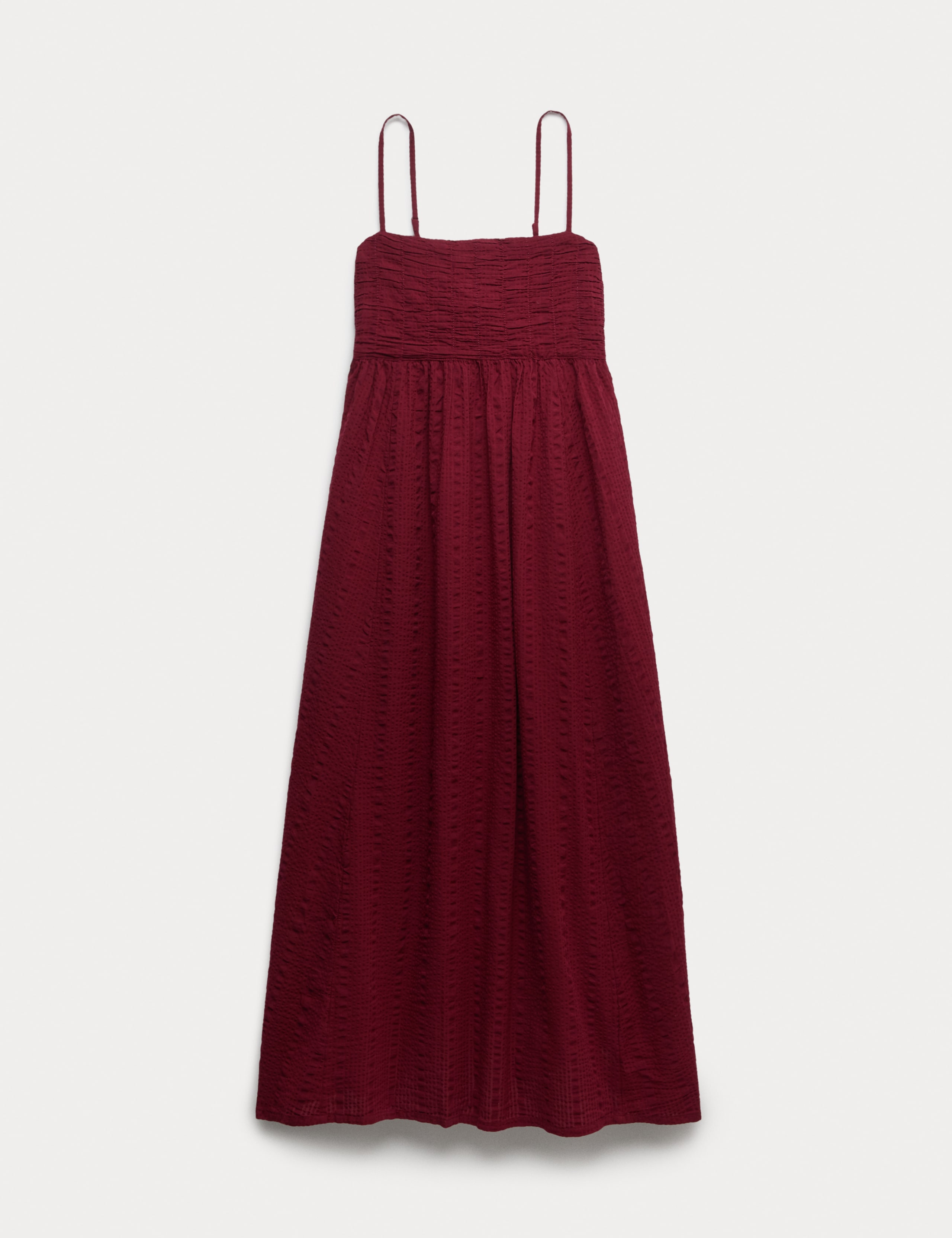 Pure Cotton Square Neck Maxi Beach Dress