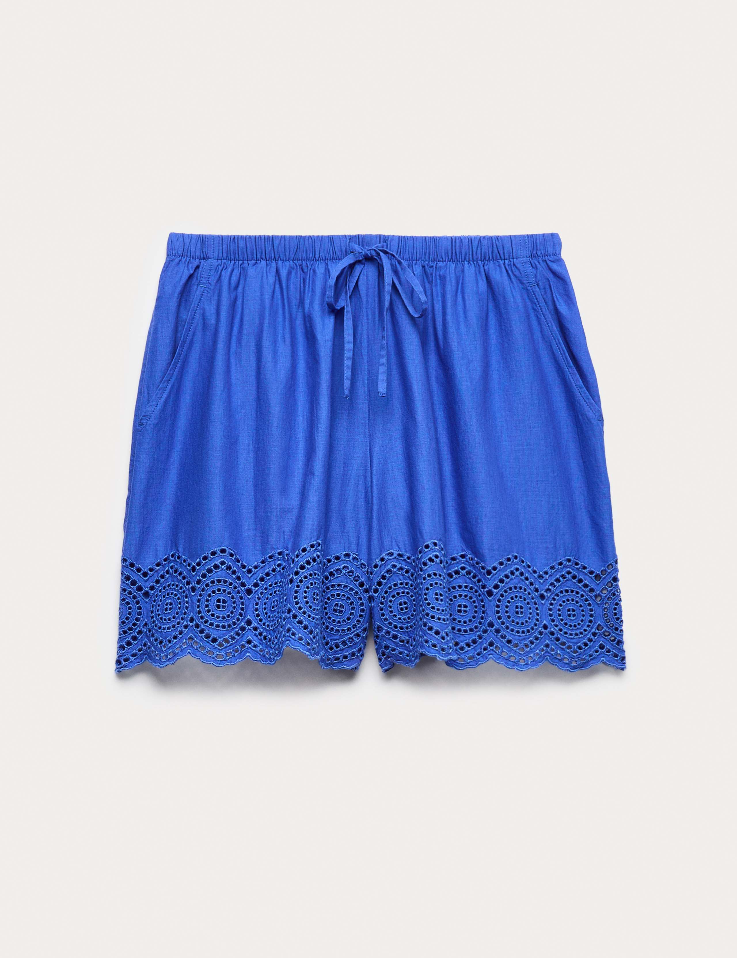 Pure Cotton Cutwork Beach Shorts
