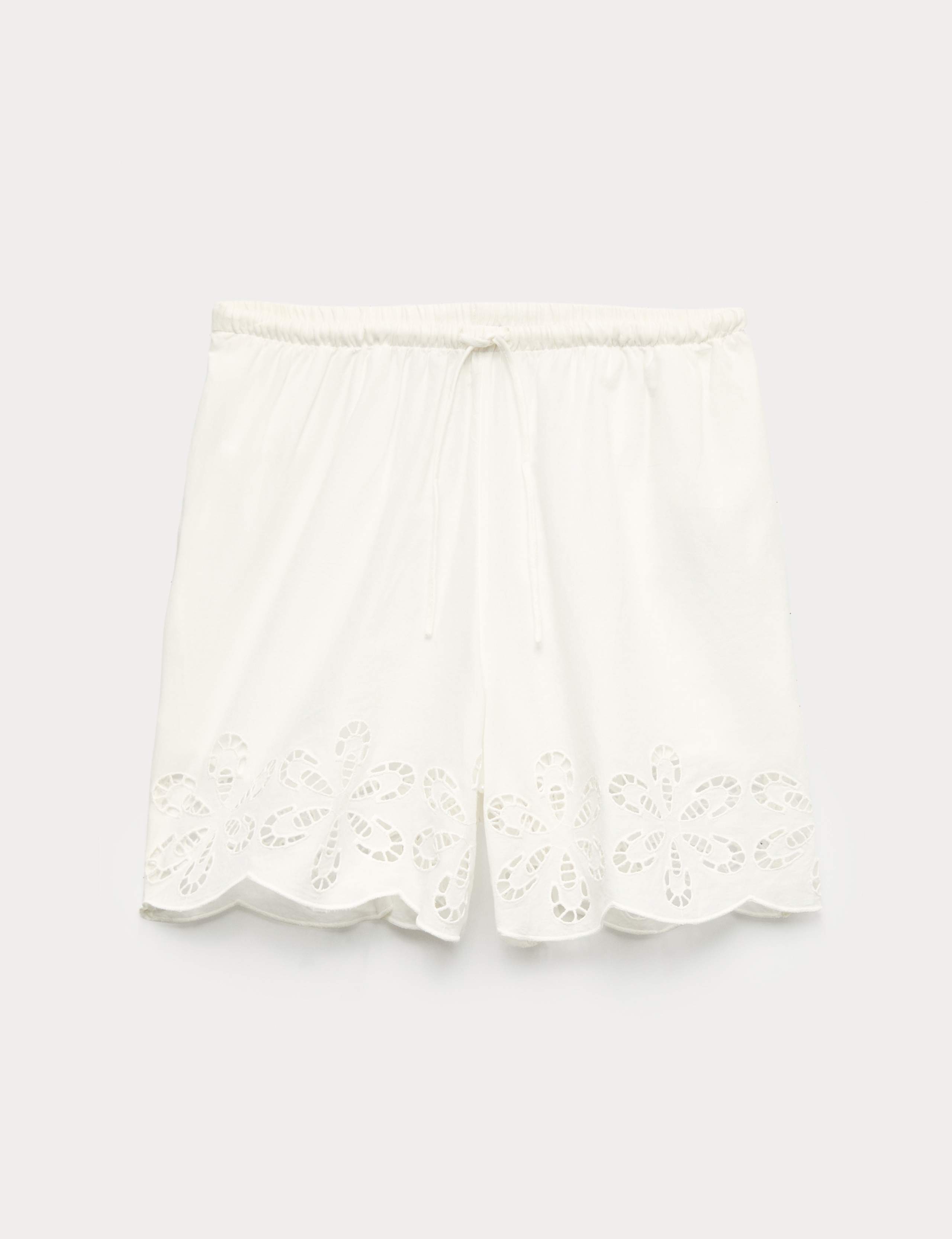 Pure Cotton Embroidered Beach Shorts
