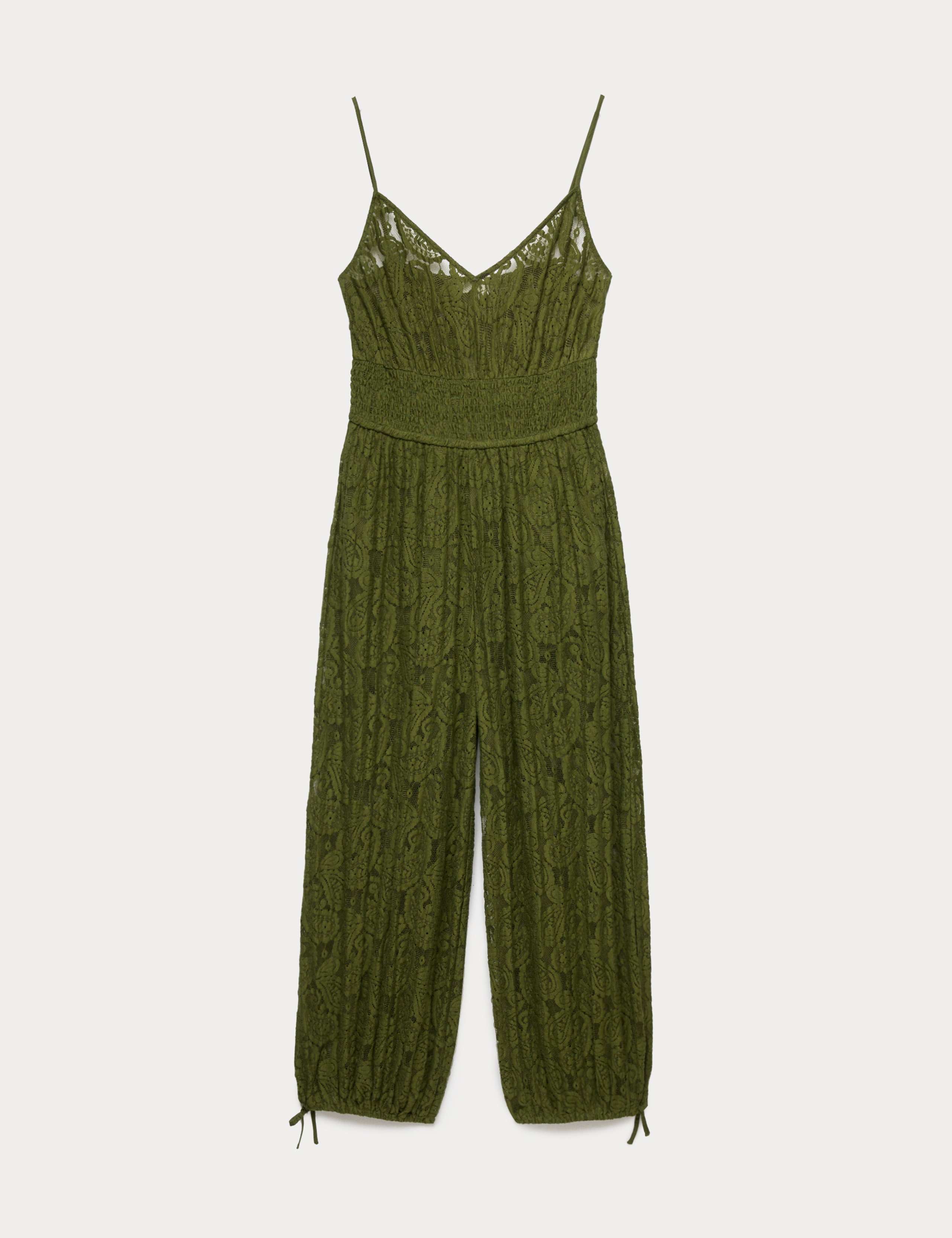 Cotton Rich Lace Balloon Jumpsuit