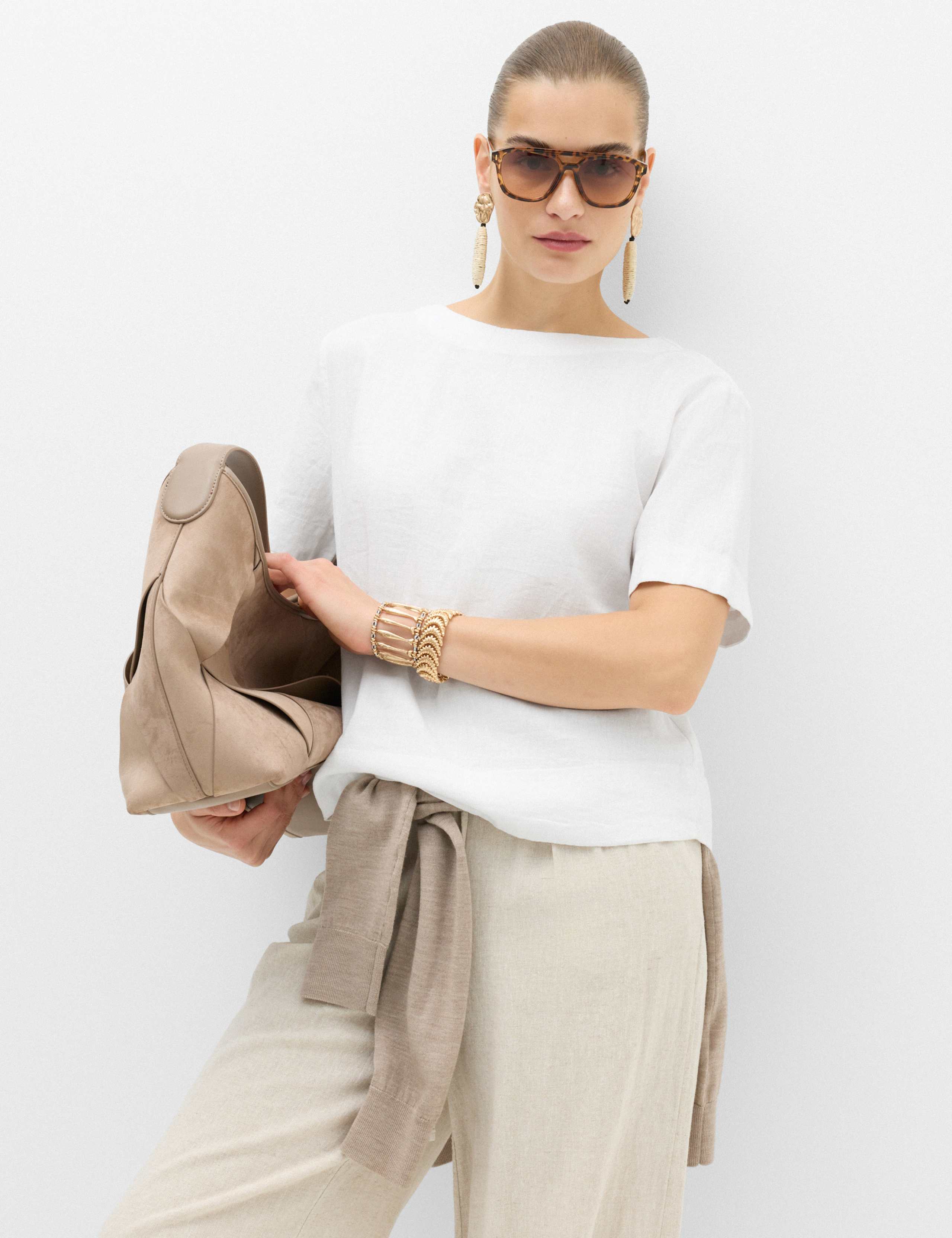 Linen Rich Relaxed T-Shirt