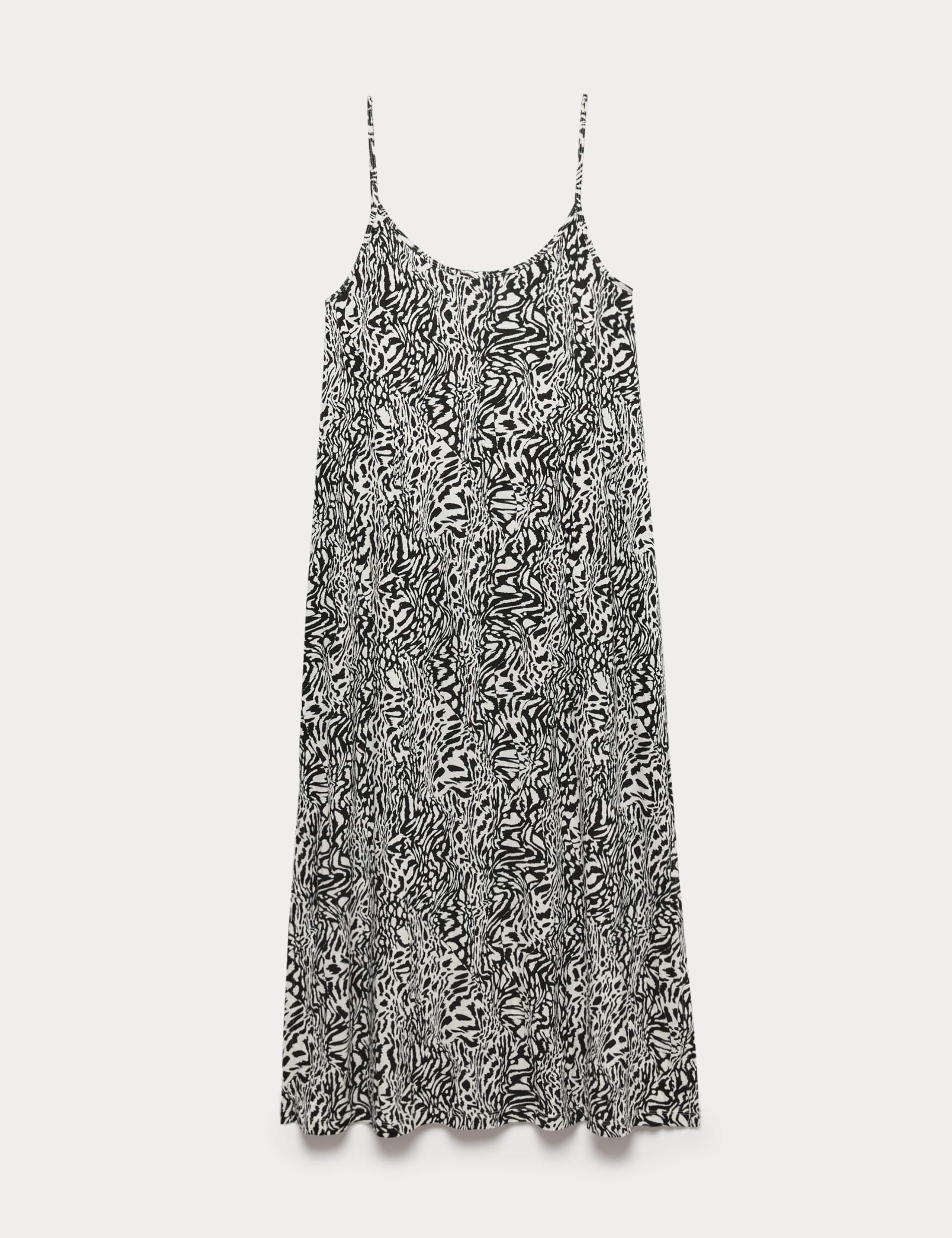 Printed Jersey Midaxi Beach Dress