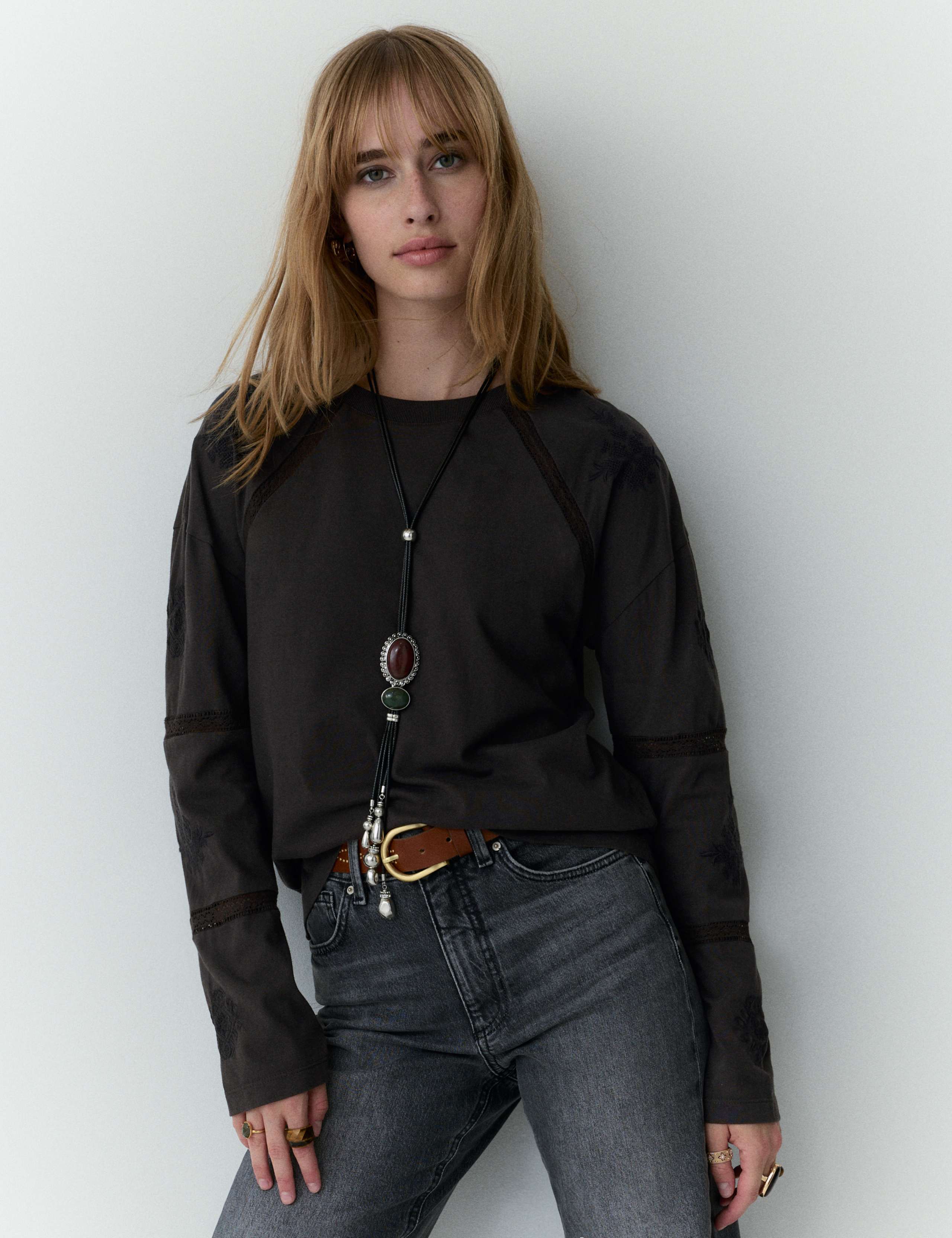 Pure Cotton Embroidered Top
