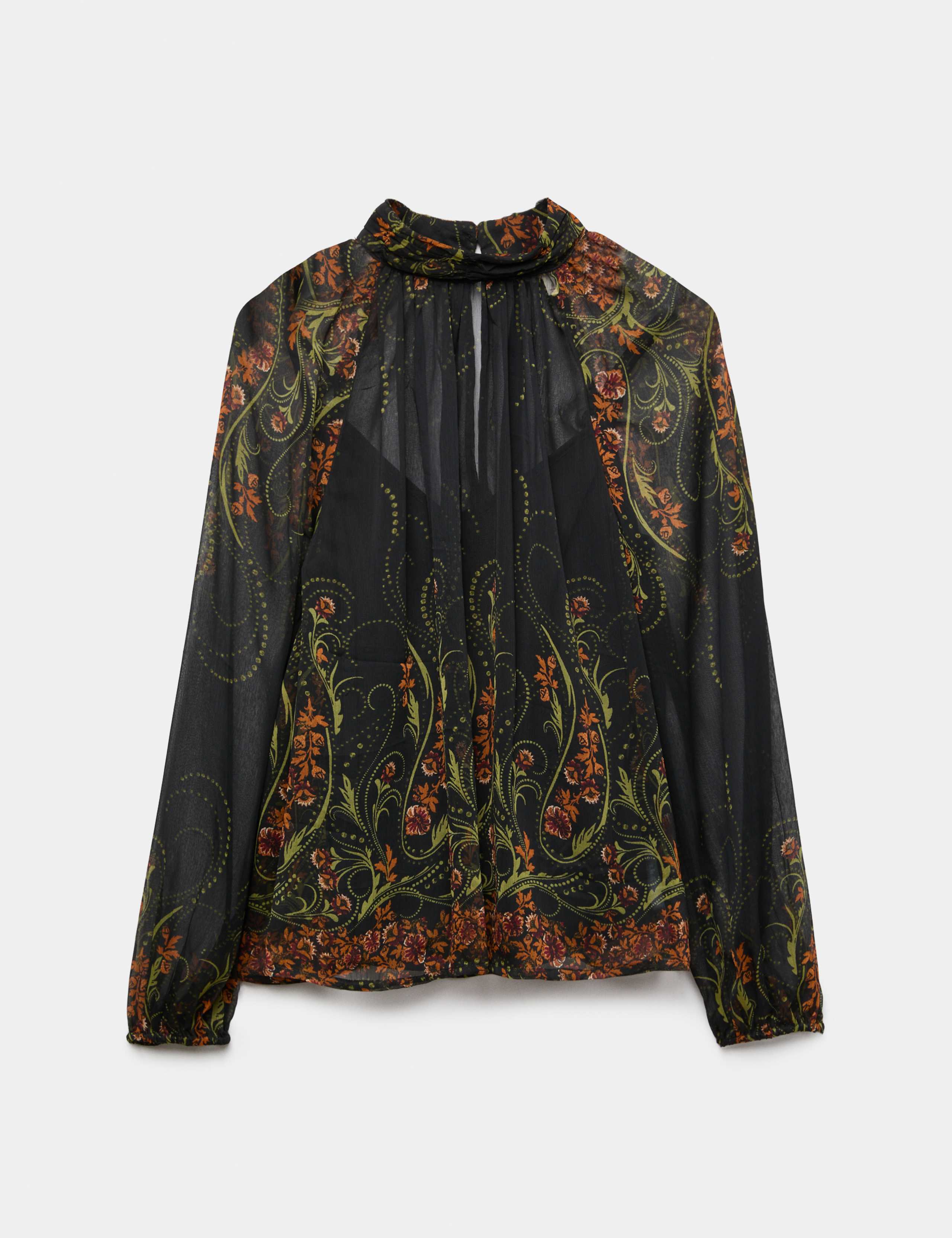 Floral Print Blouse & Skirt Set 3 of 6