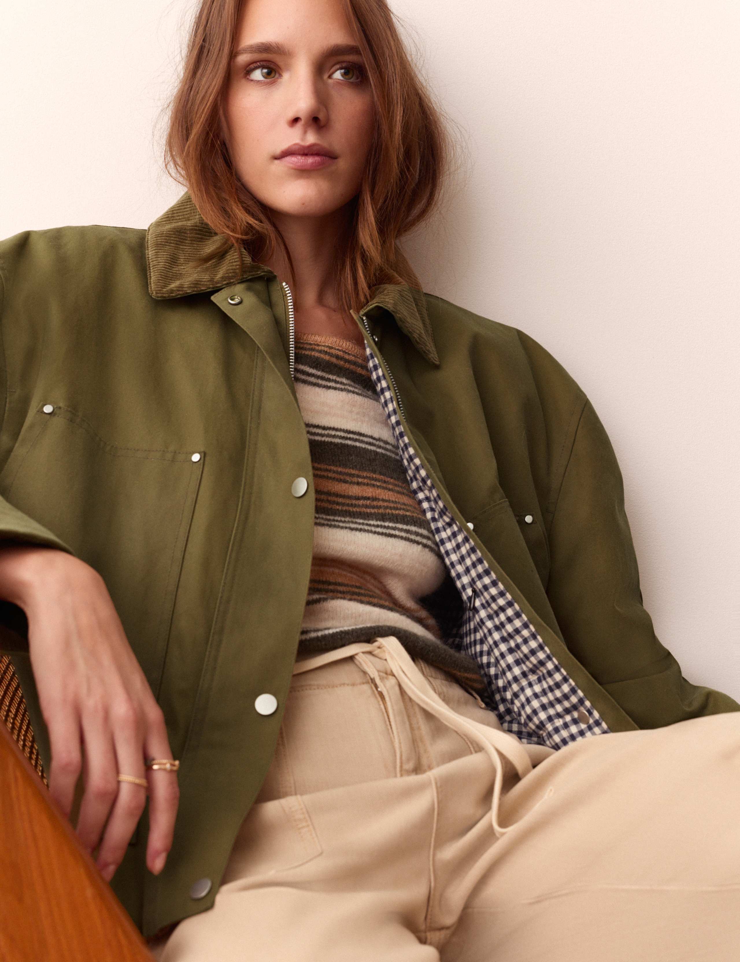 Waxed Cropped Jacket