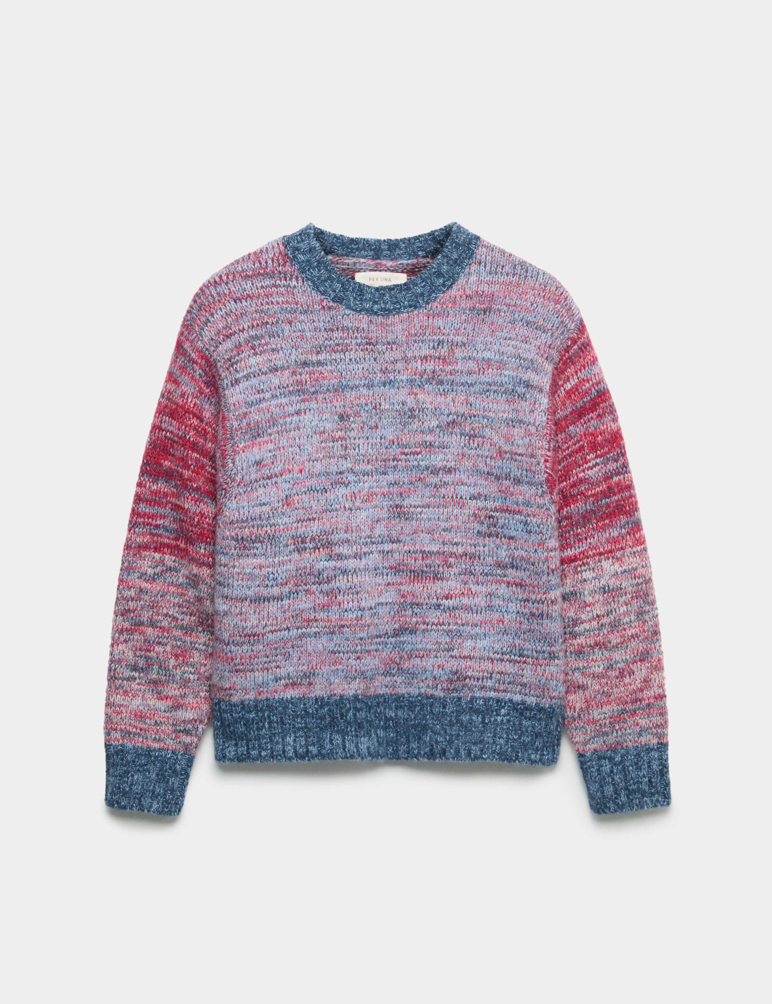 Colour Block Jumper with Mohair