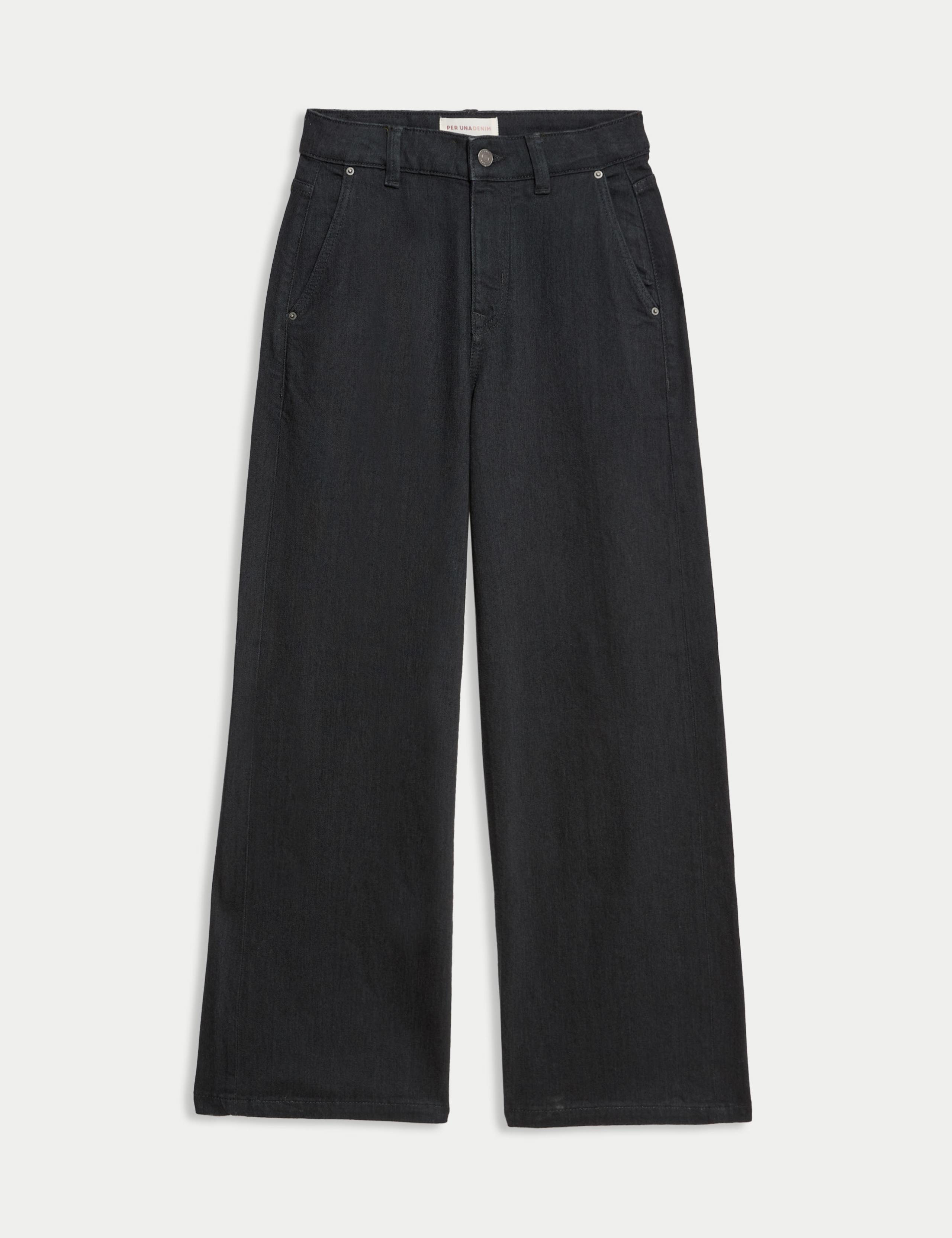 High Waisted Wide Leg Jeans with Lyocell