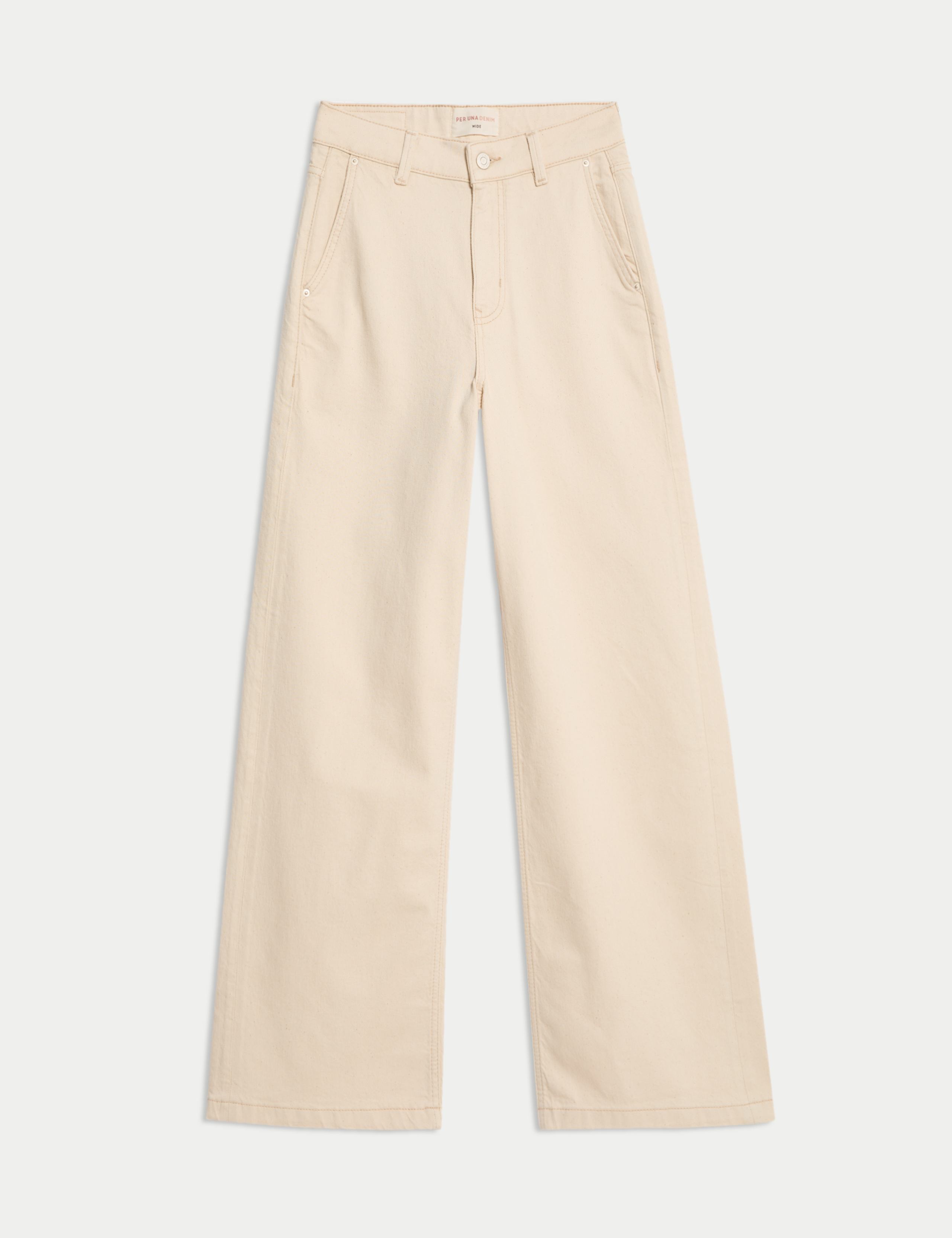 High Waisted Wide Leg Jeans with Lyocell