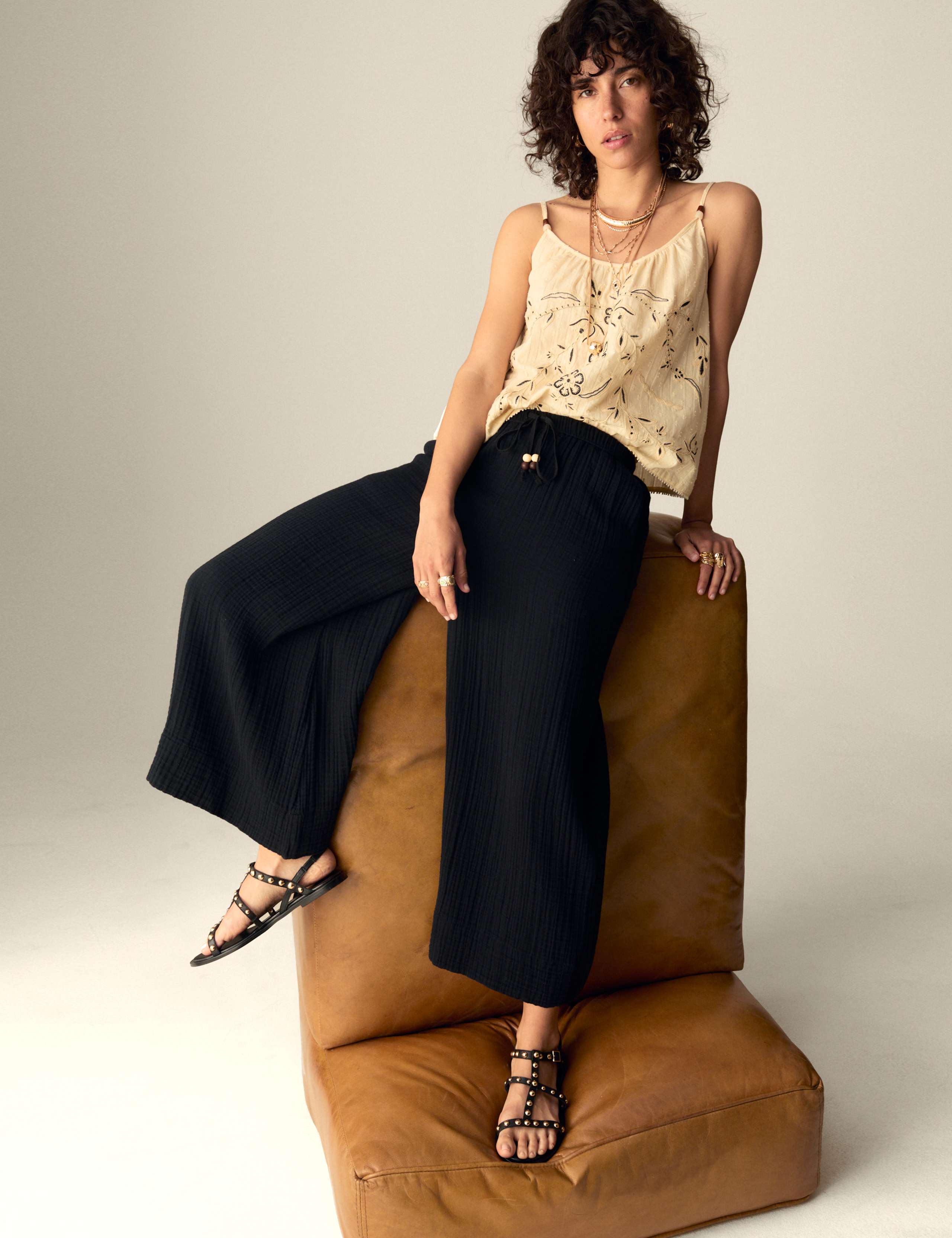 Pure Cotton Wide Leg Culottes