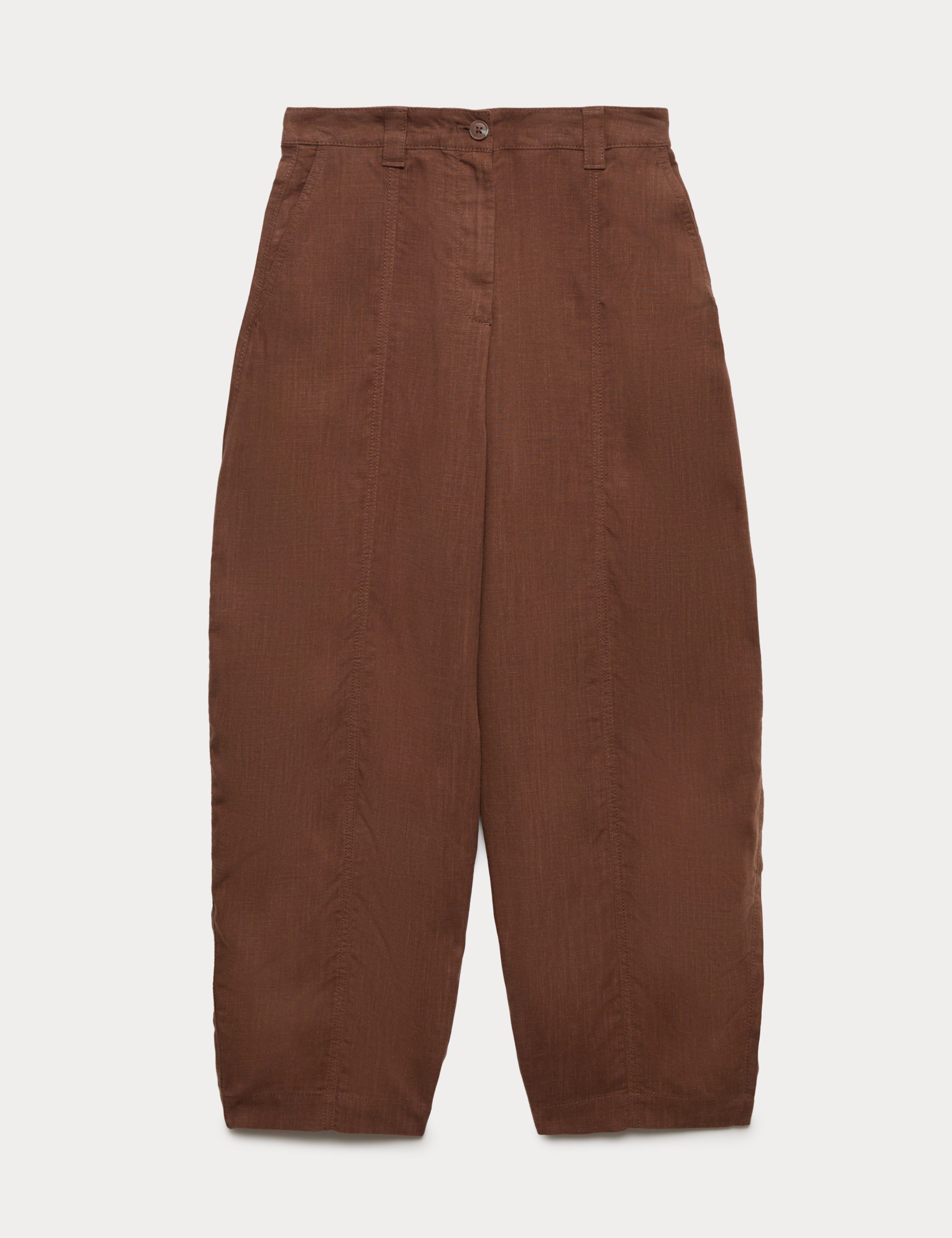 Lyocell Rich Barrel Trousers