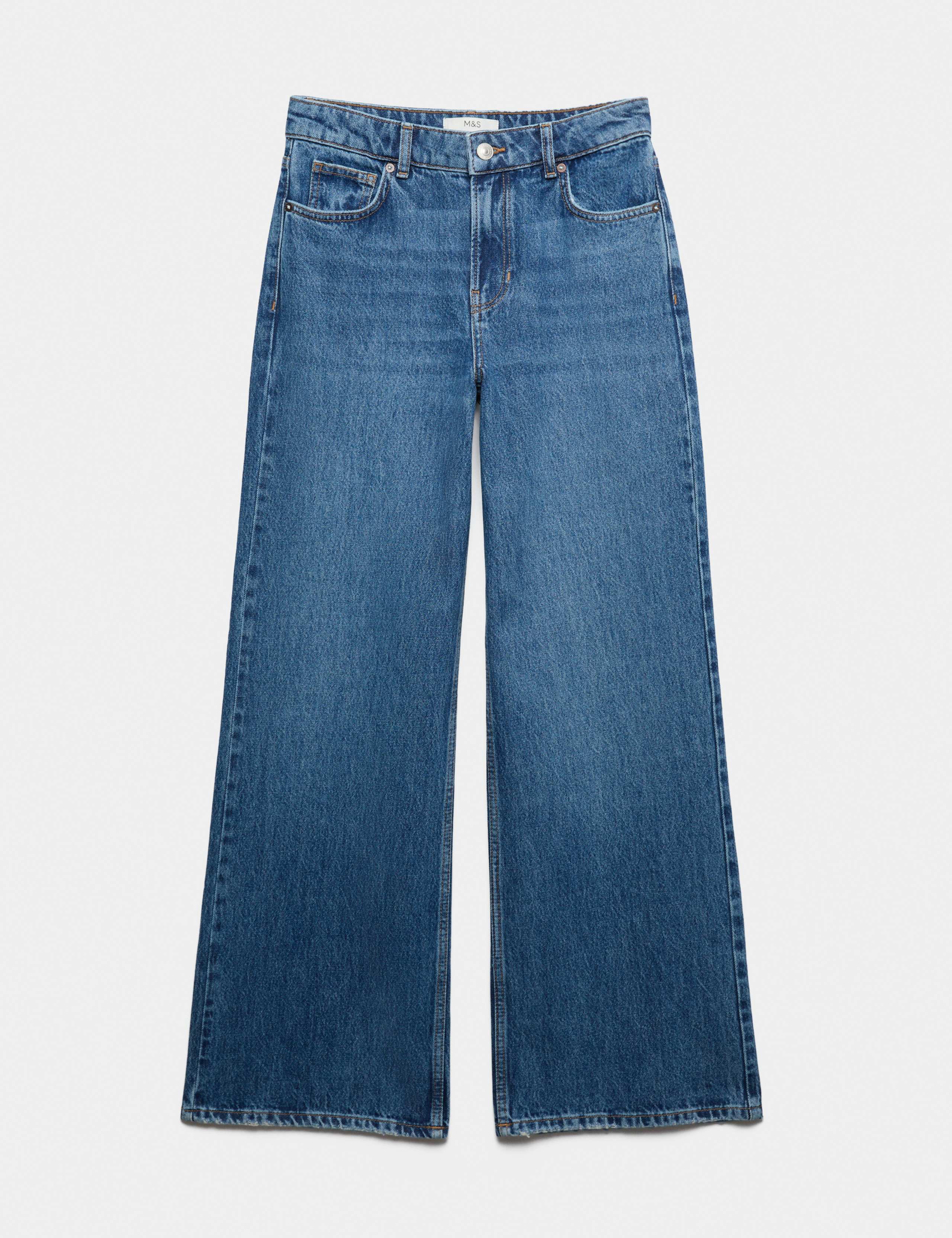 Low Rise Wide Leg Jeans