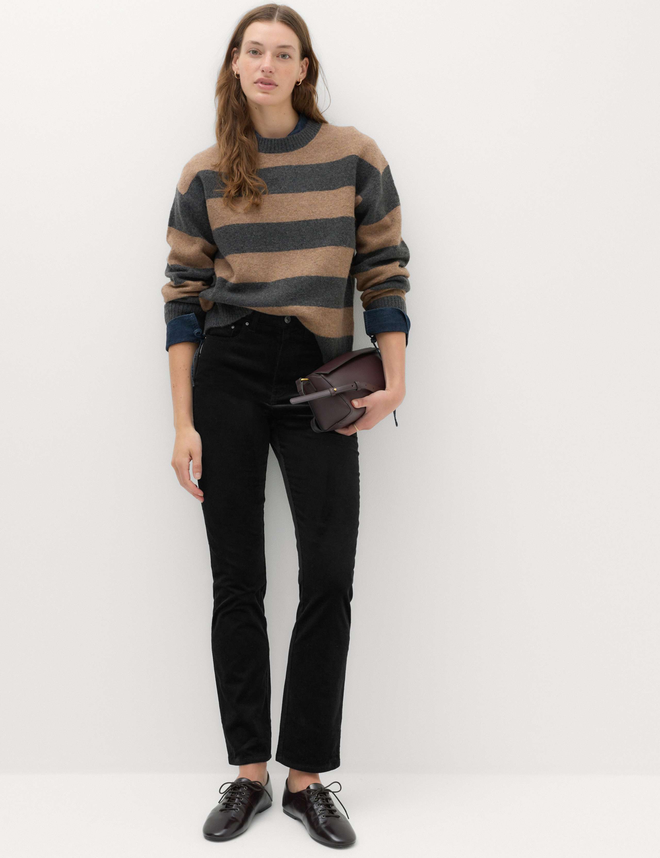 Cord Straight Leg Trousers