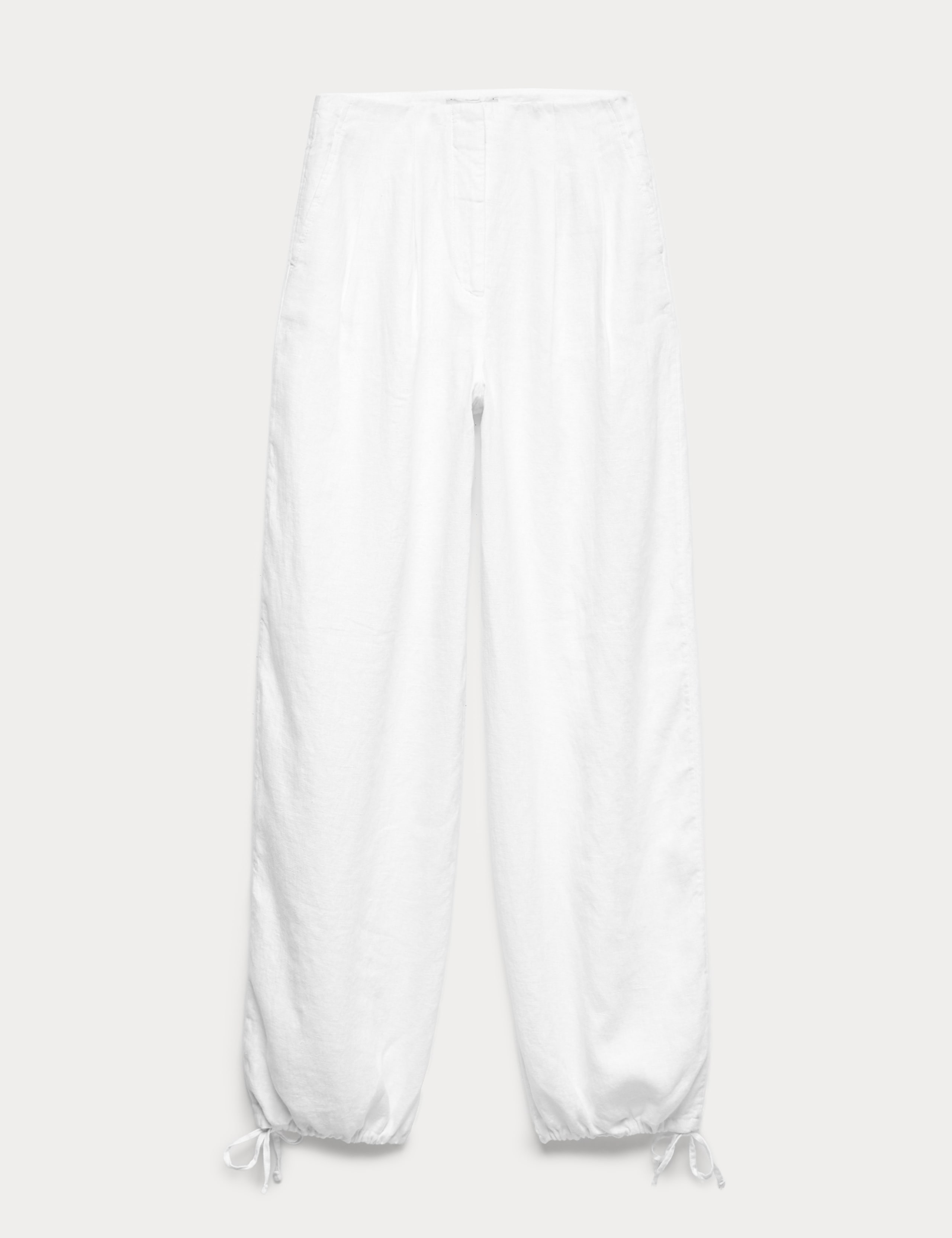 Pure Linen Balloon Trousers
