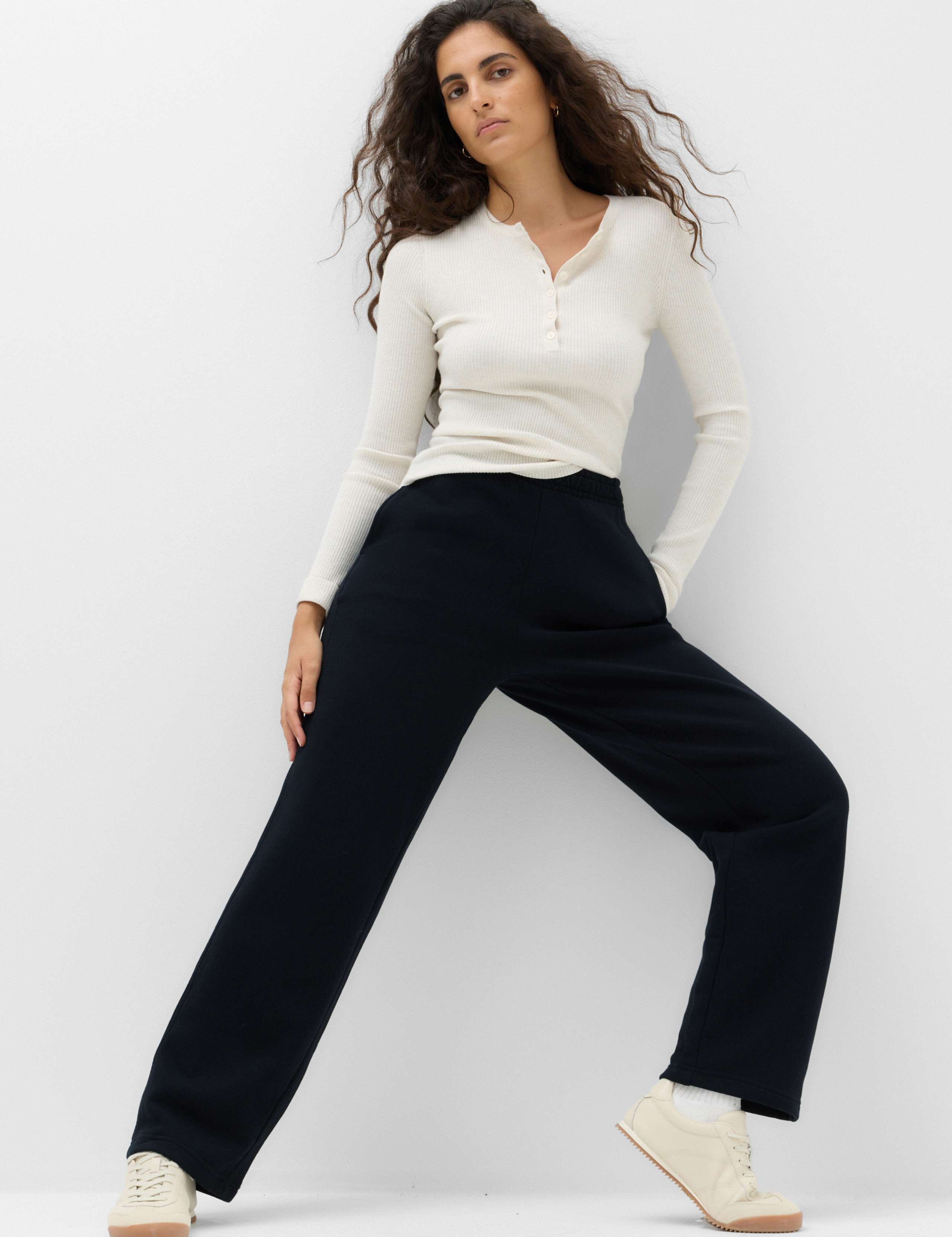 Pure Cotton Straight Leg Joggers