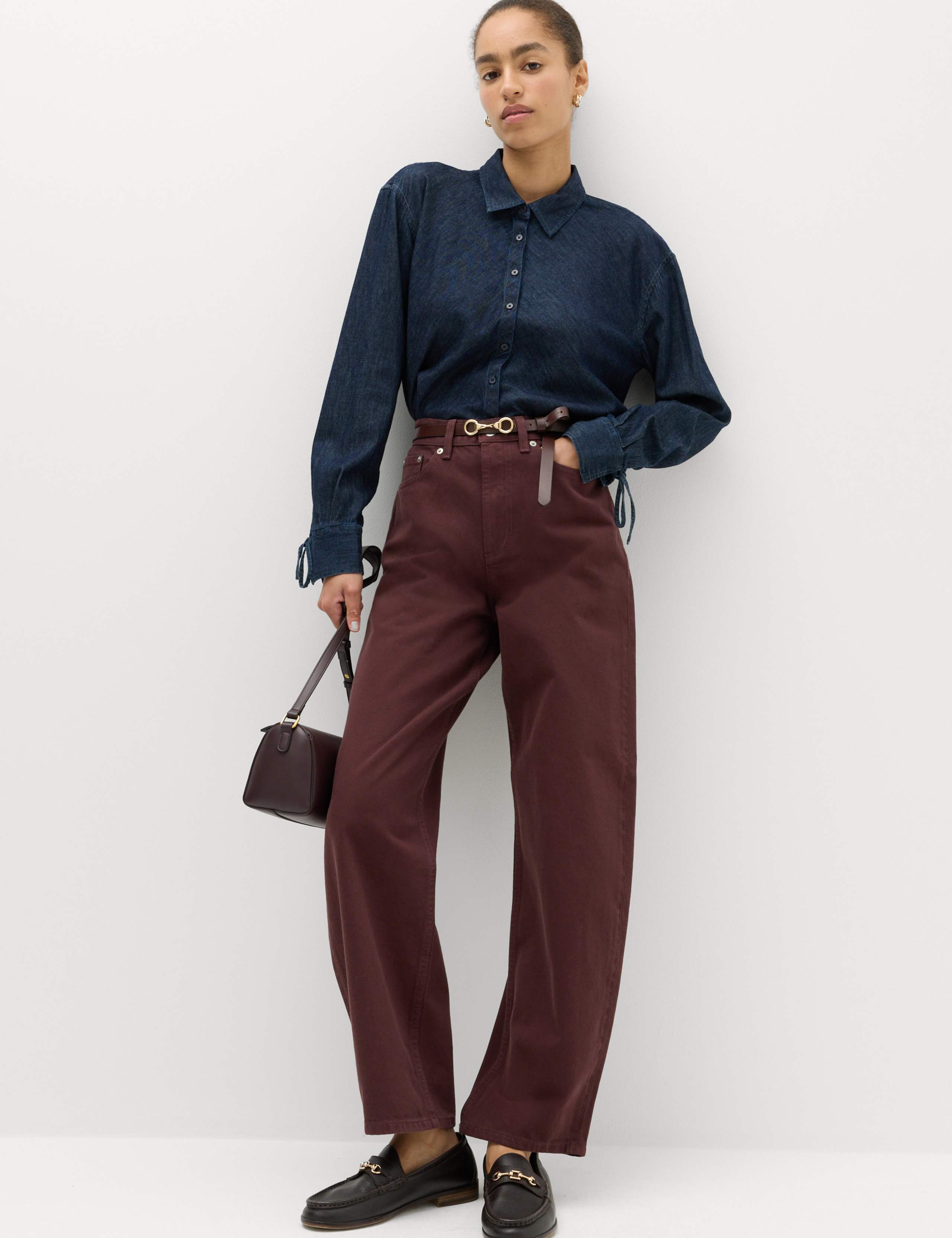High Waisted Balloon Leg Jeans