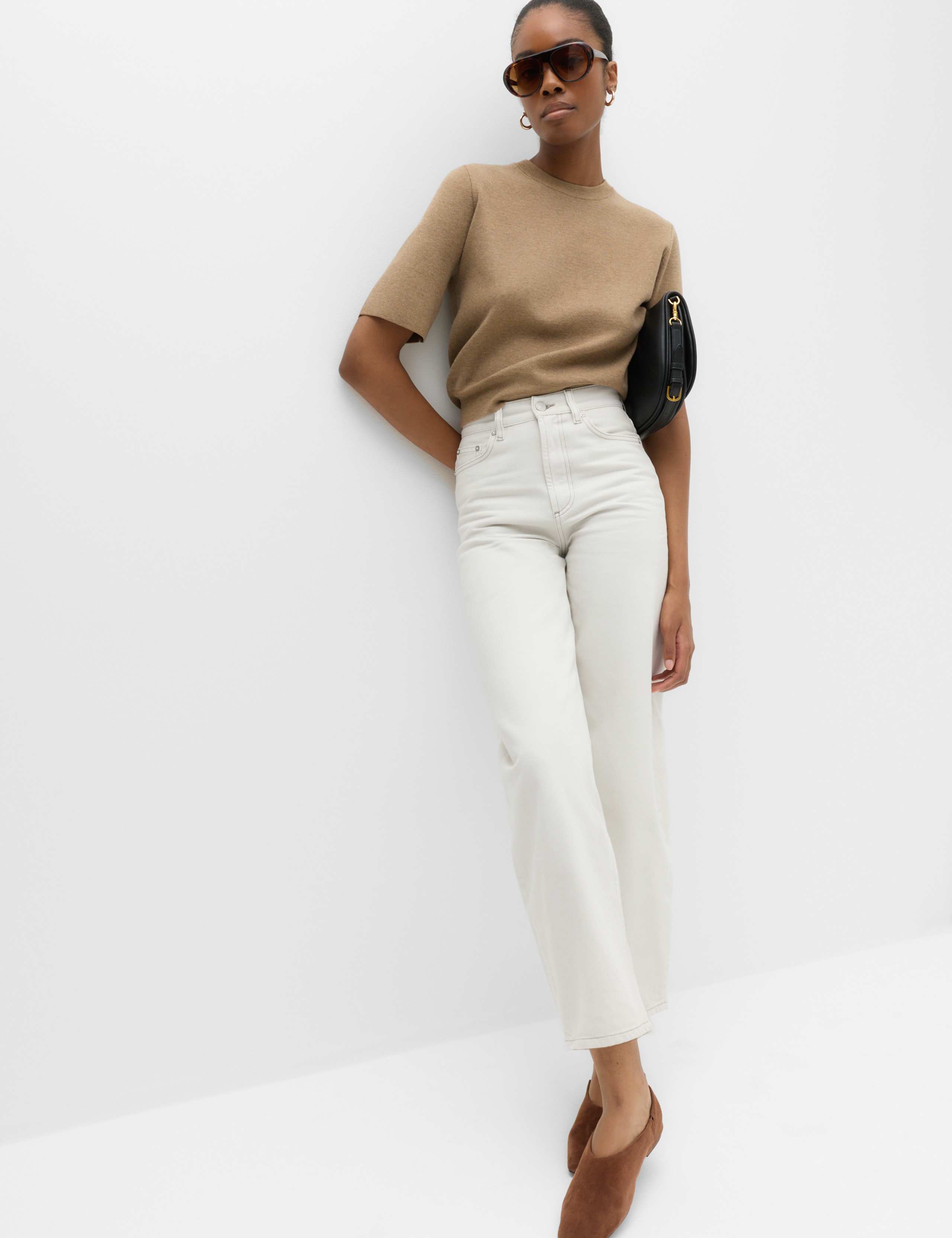 High Waisted Balloon Leg Jeans