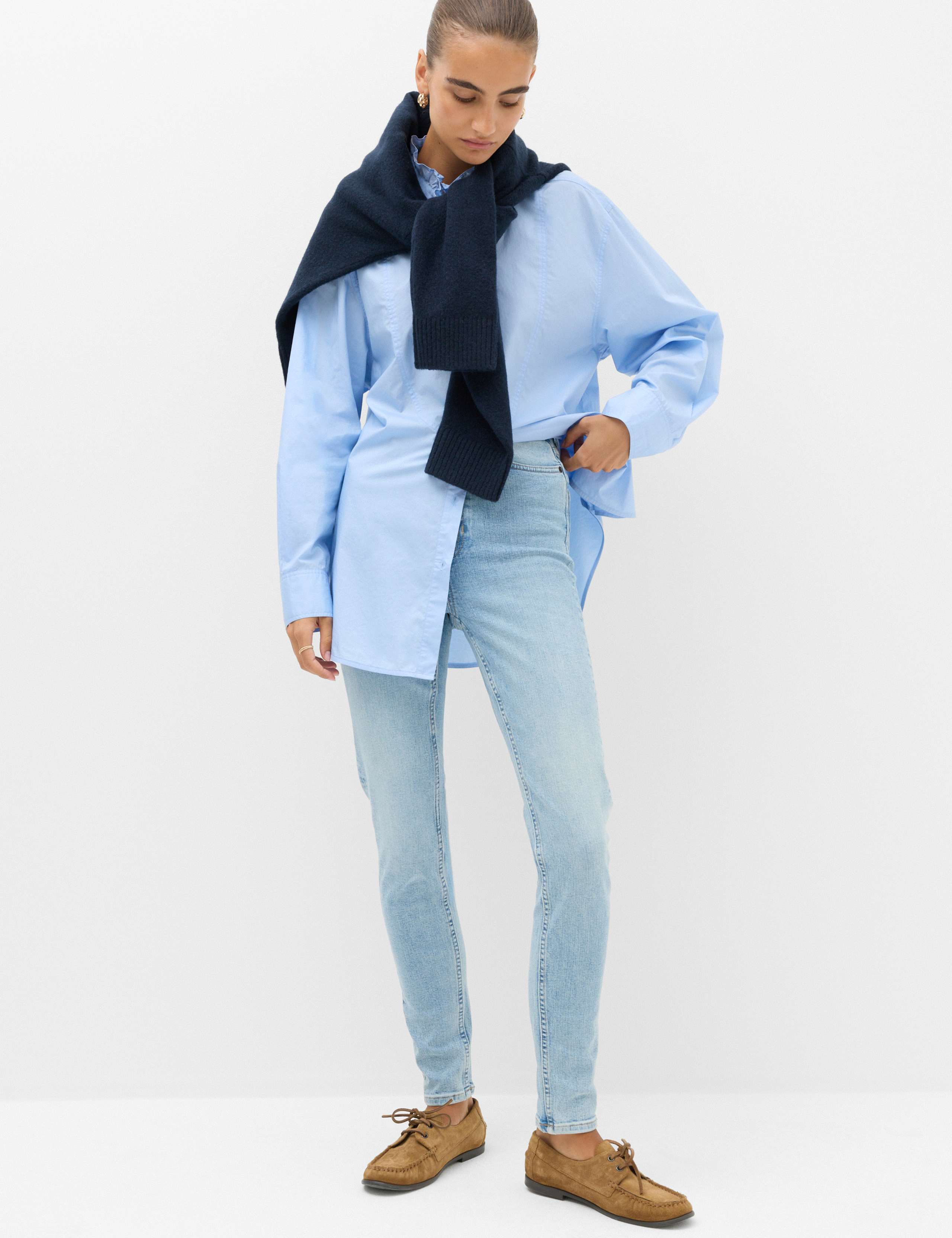 Ivy Mid Rise Skinny Ankle Grazer Jeans