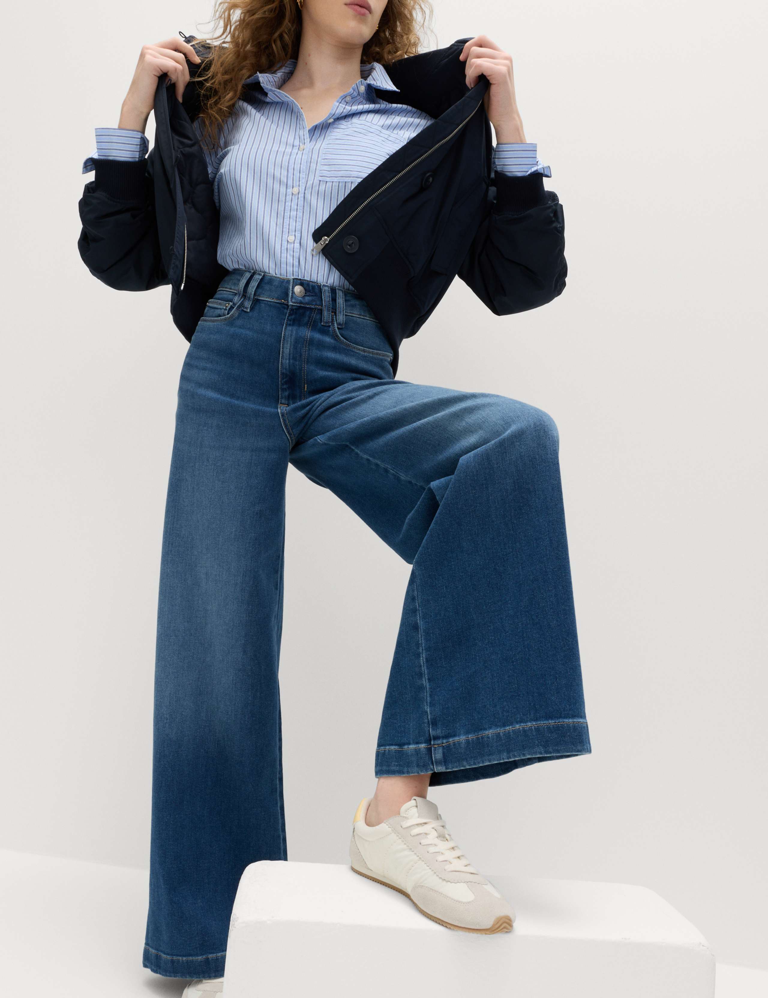 High Waisted Wide Leg Jeans