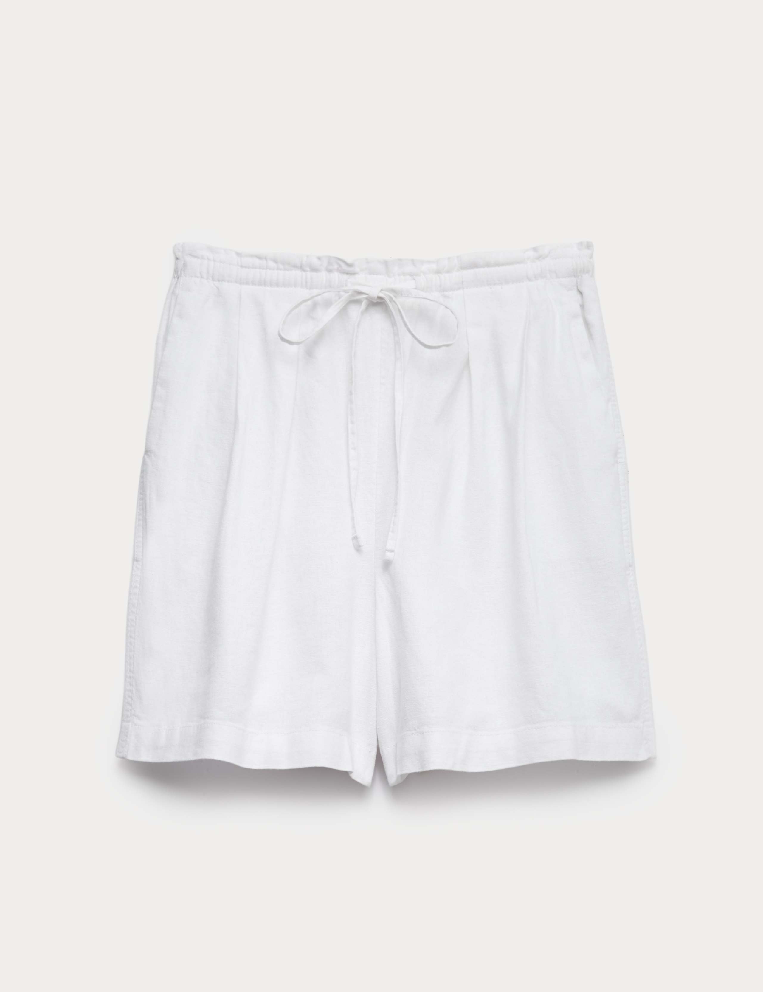 Linen Rich High Waisted Shorts