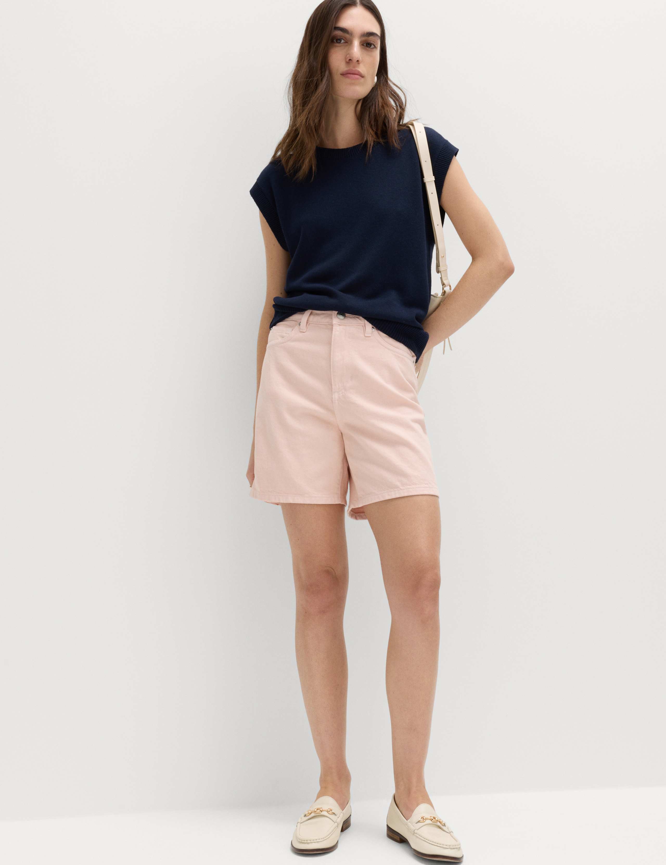 Pure Cotton Denim Classic Shorts
