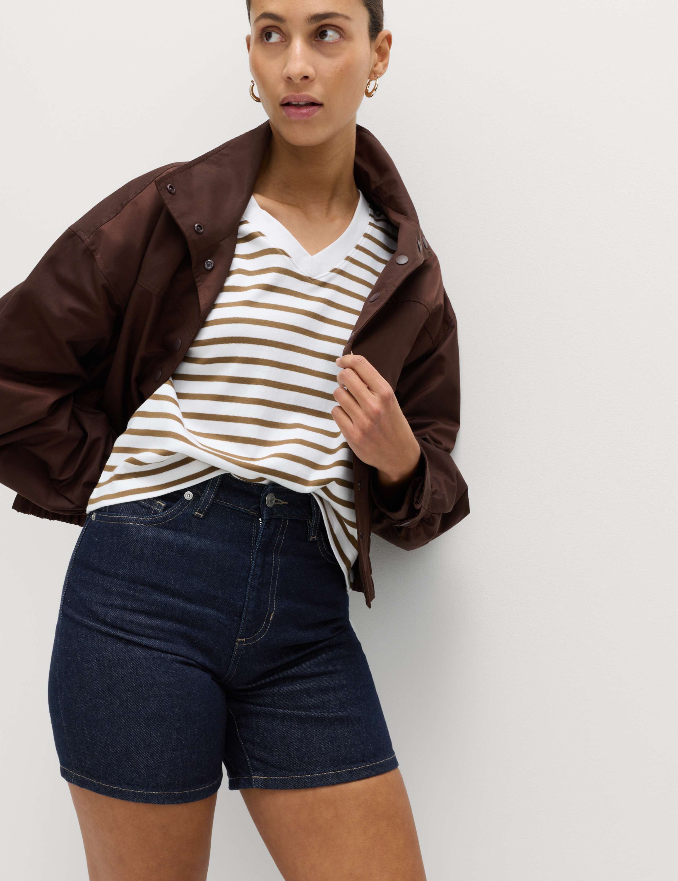 Pure Cotton Denim Classic Shorts