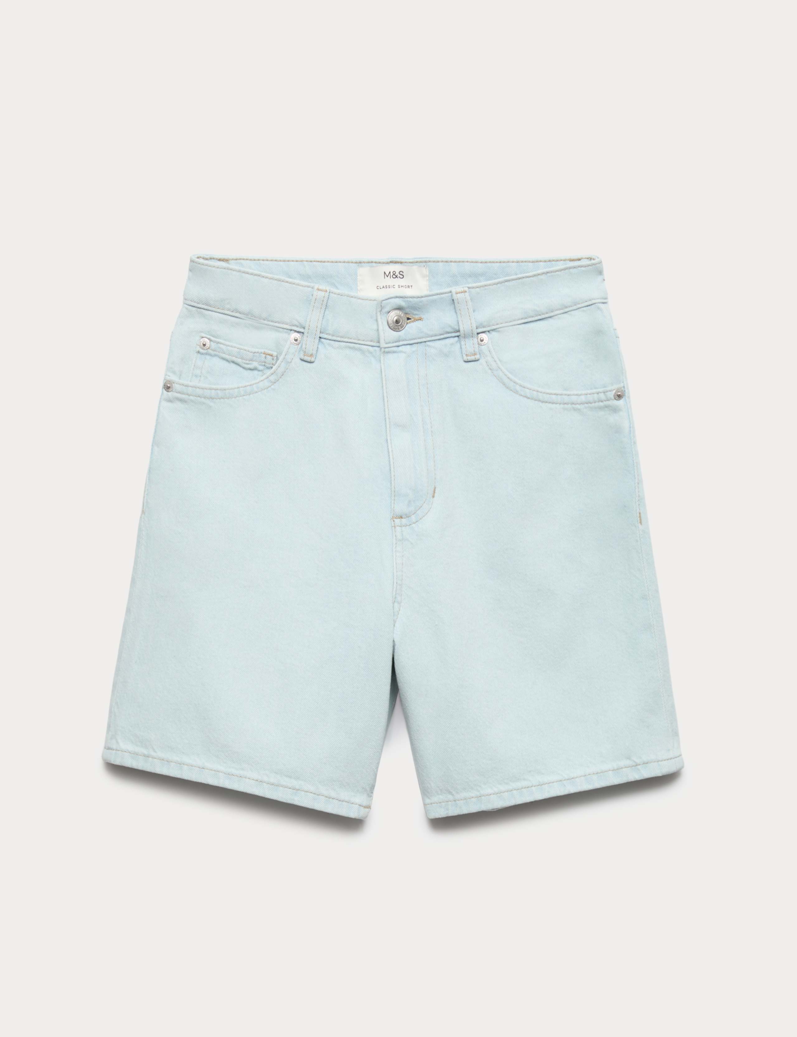 Pure Cotton Denim Classic Shorts