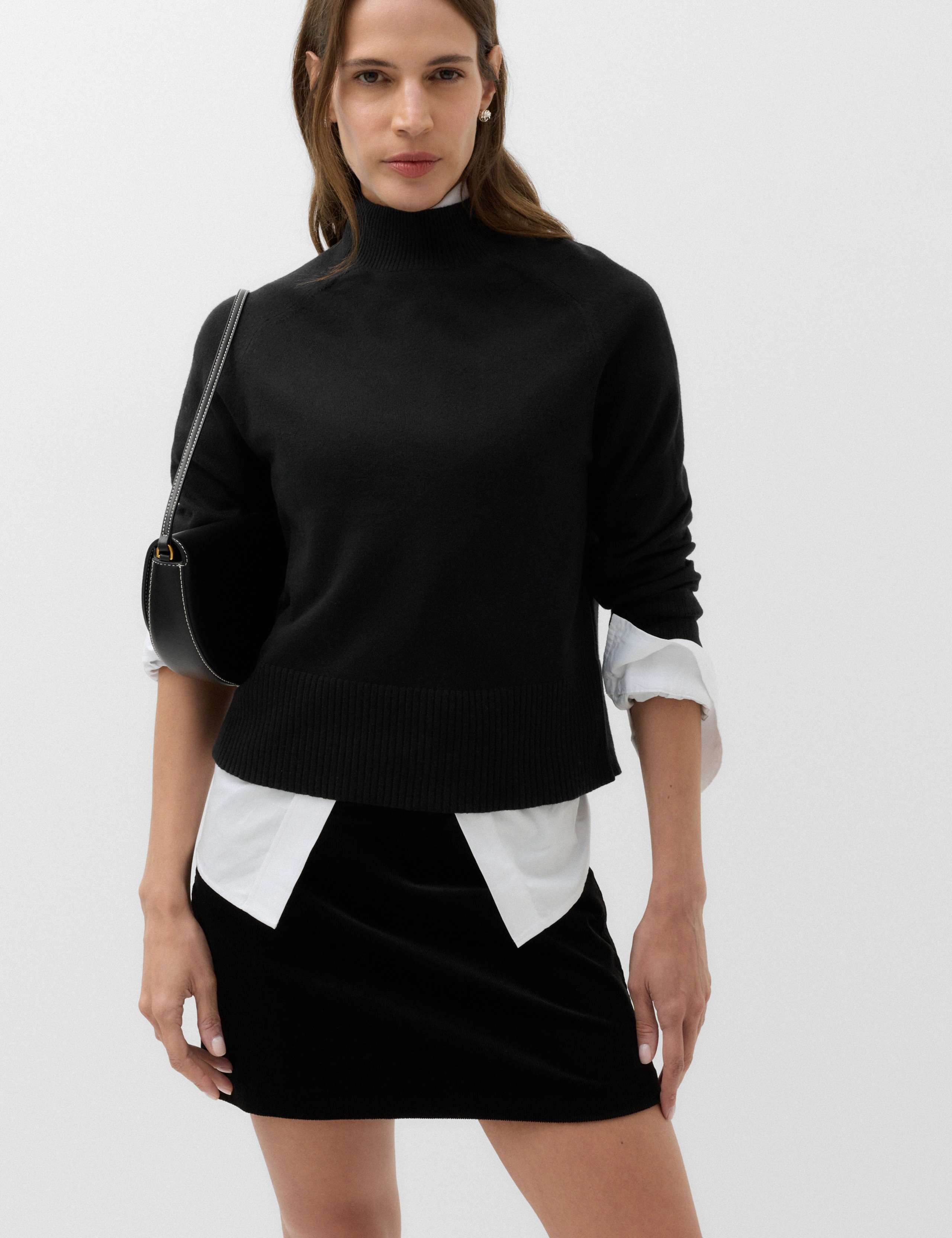 Textured Corduroy Mini Skirt