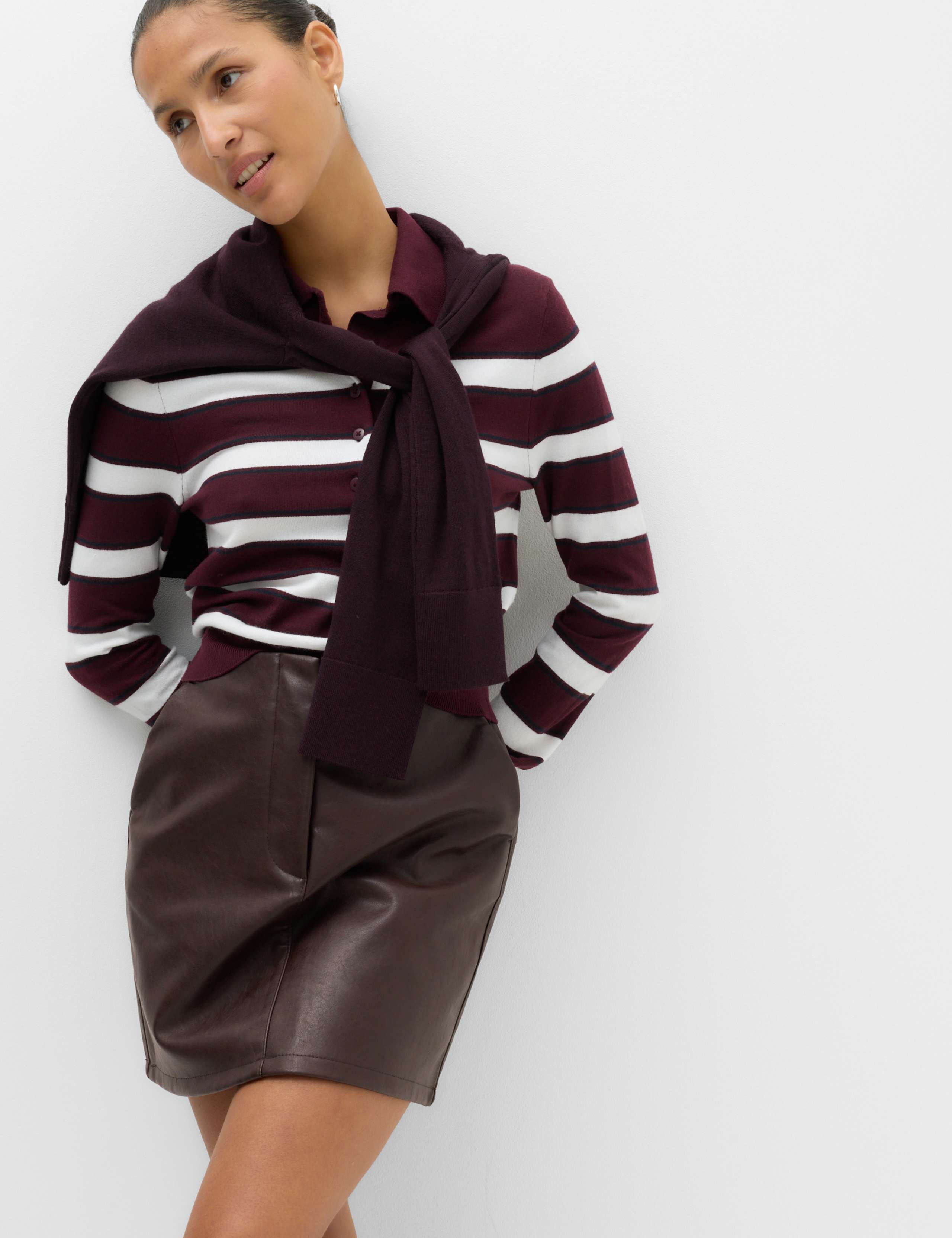Faux Leather Mini Skirt