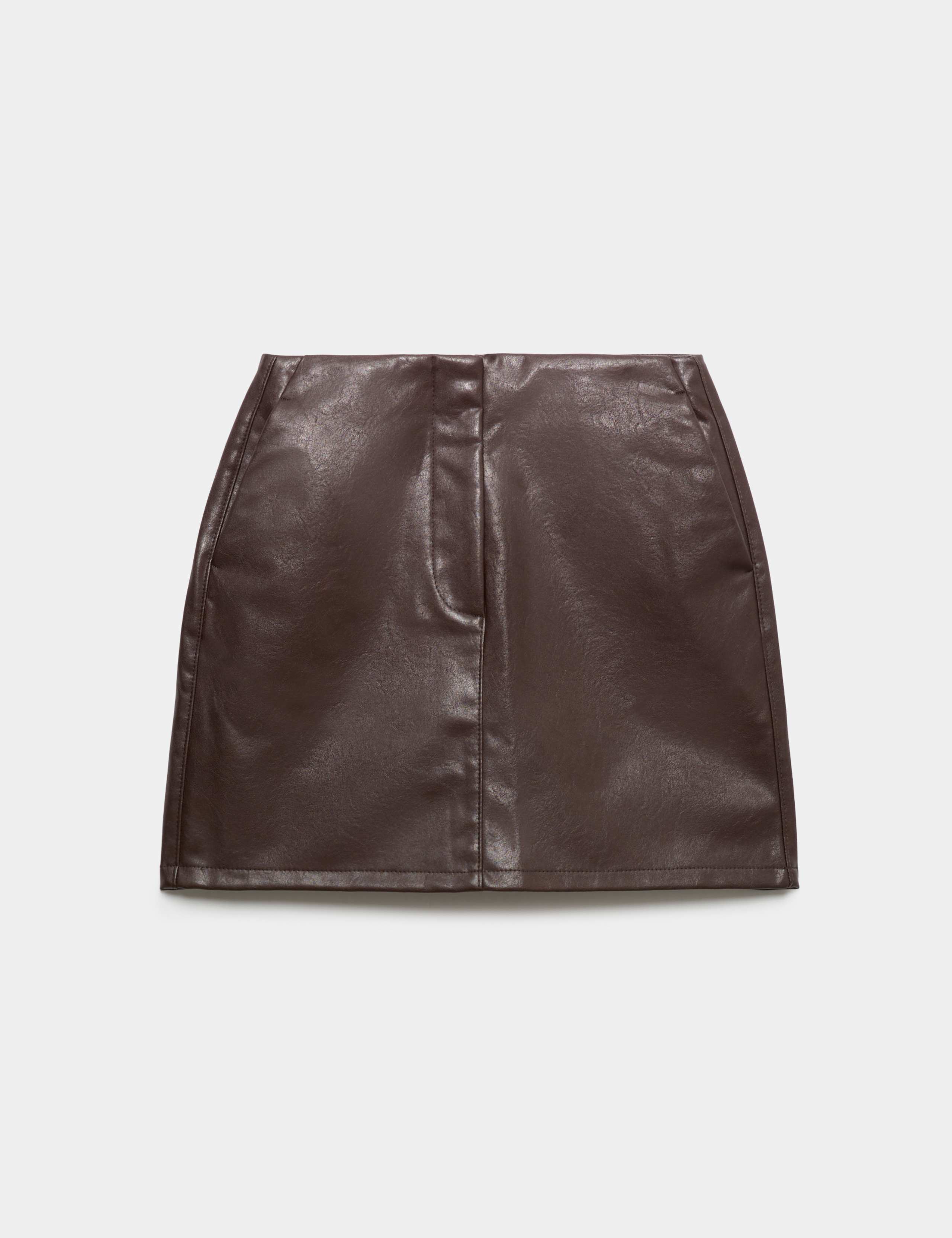 Faux Leather Mini Skirt