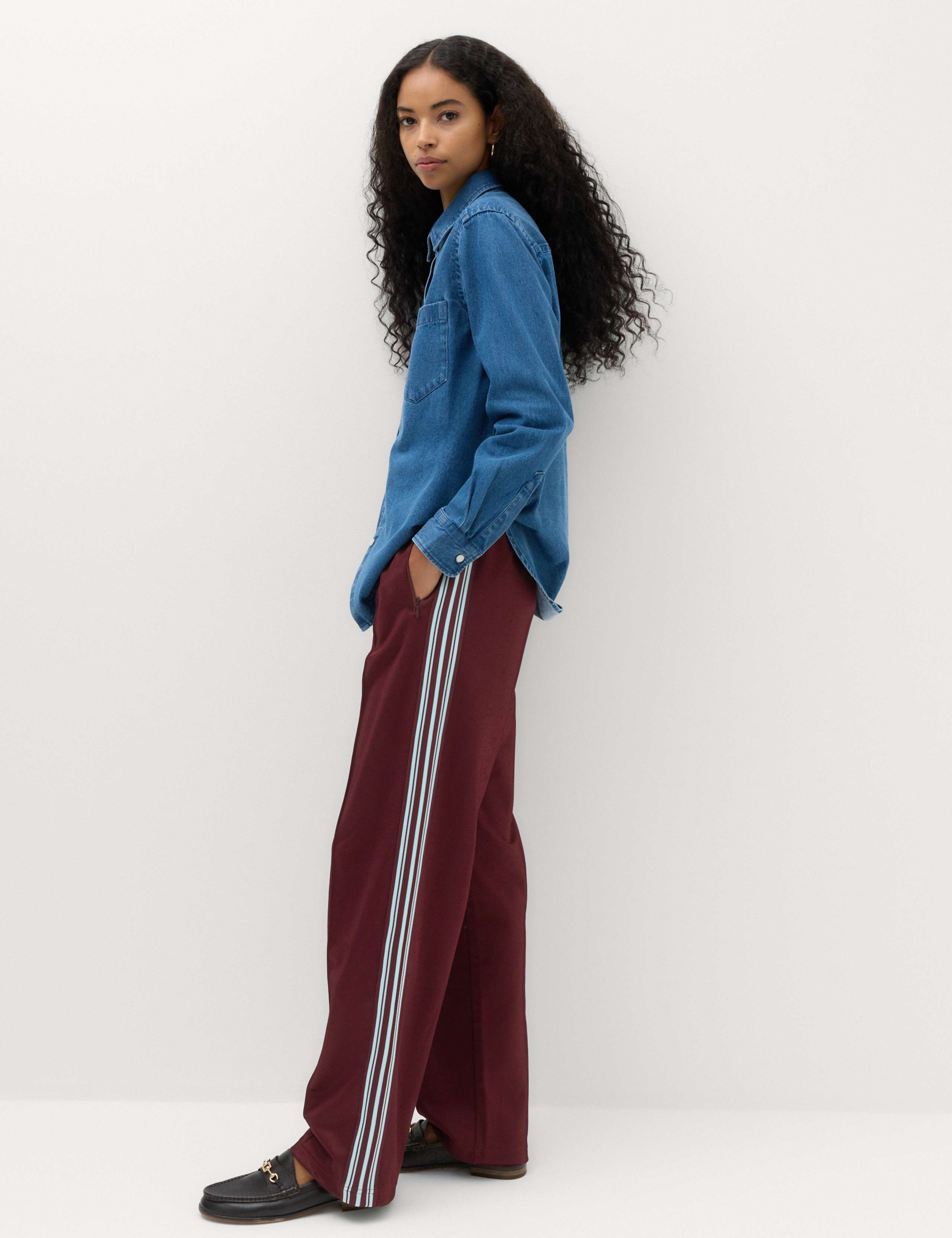 Side Stripe Straight Leg Joggers