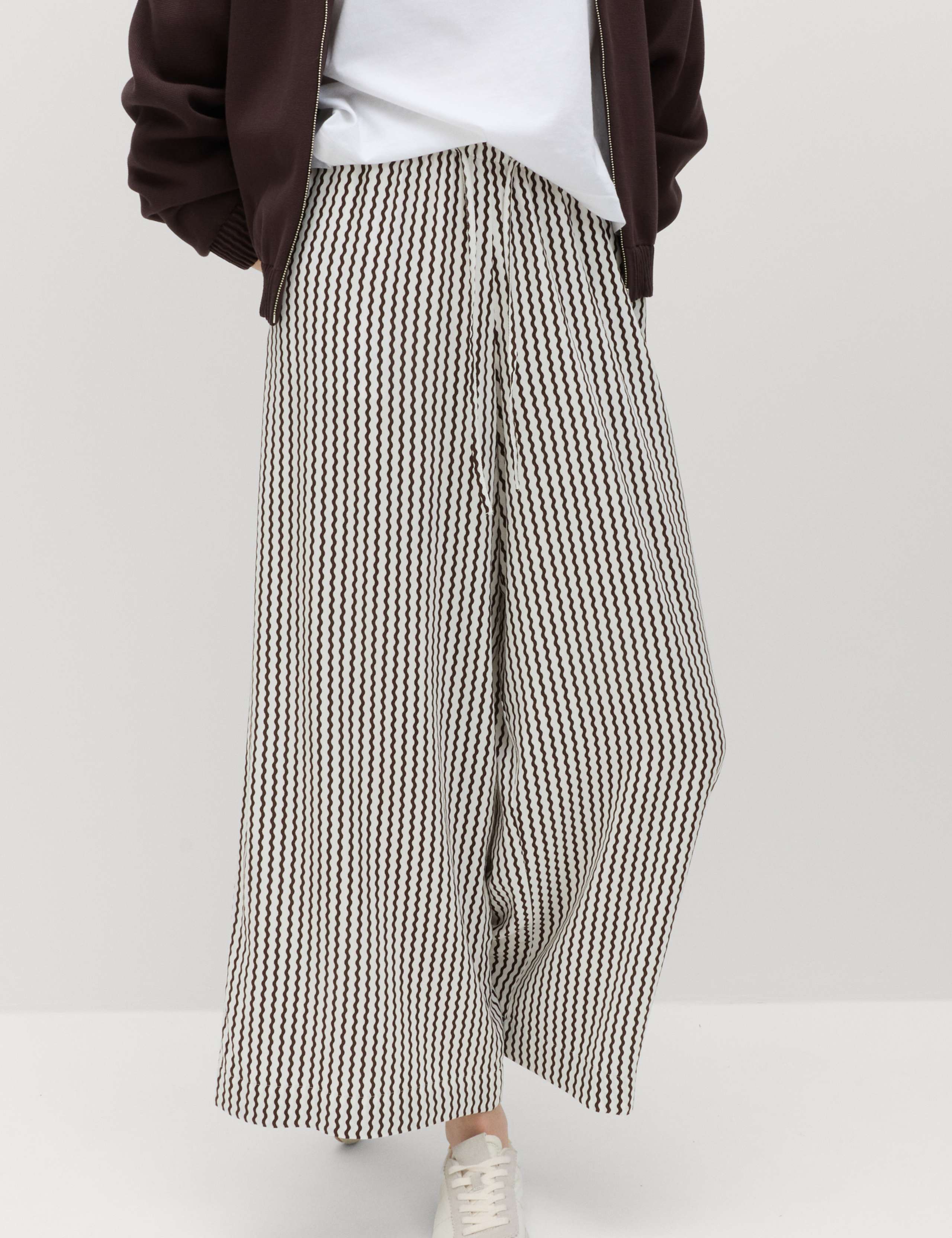Printed Pull On Wide Leg Culottes