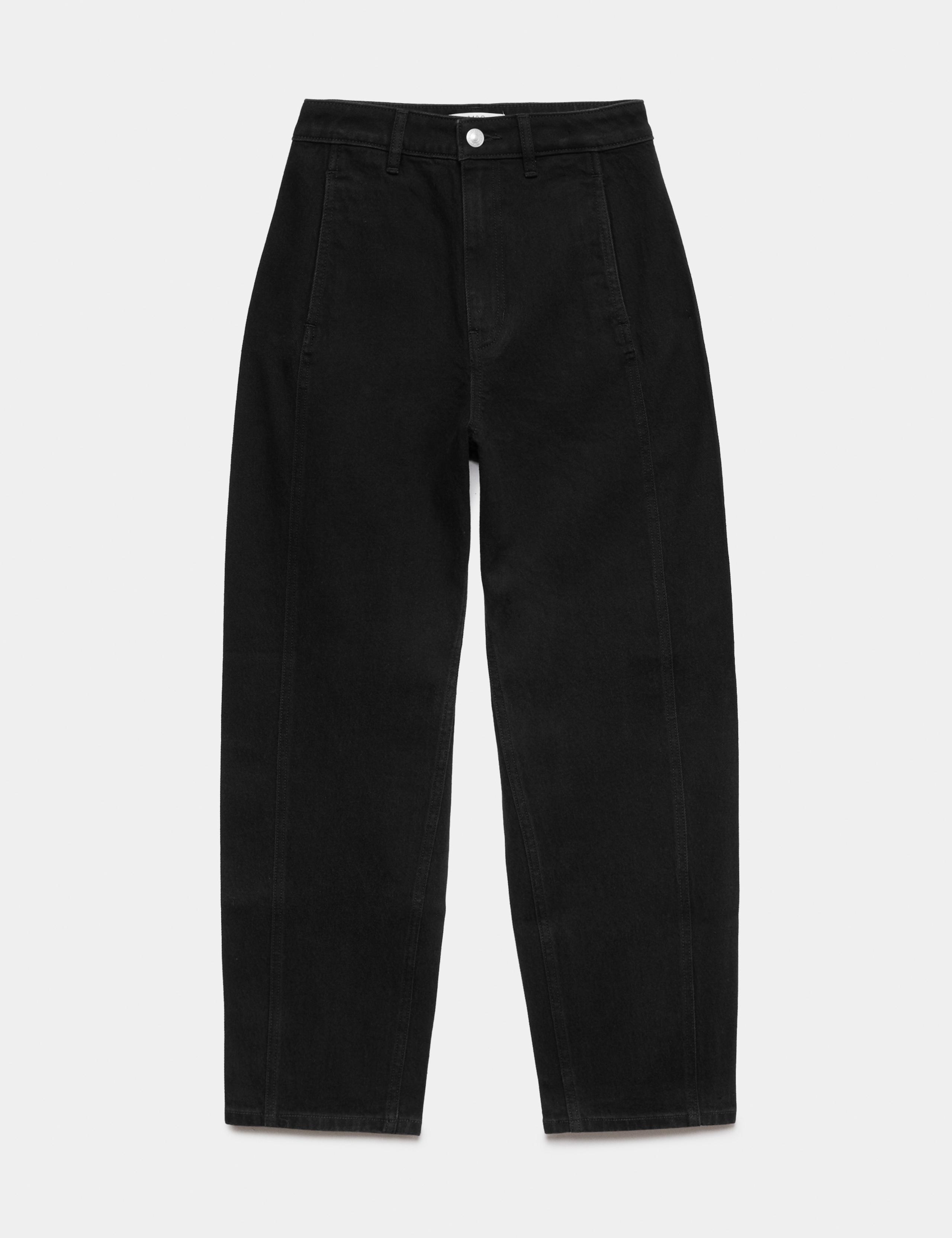 Cotton Rich High Waisted Carrot Leg Jeans
