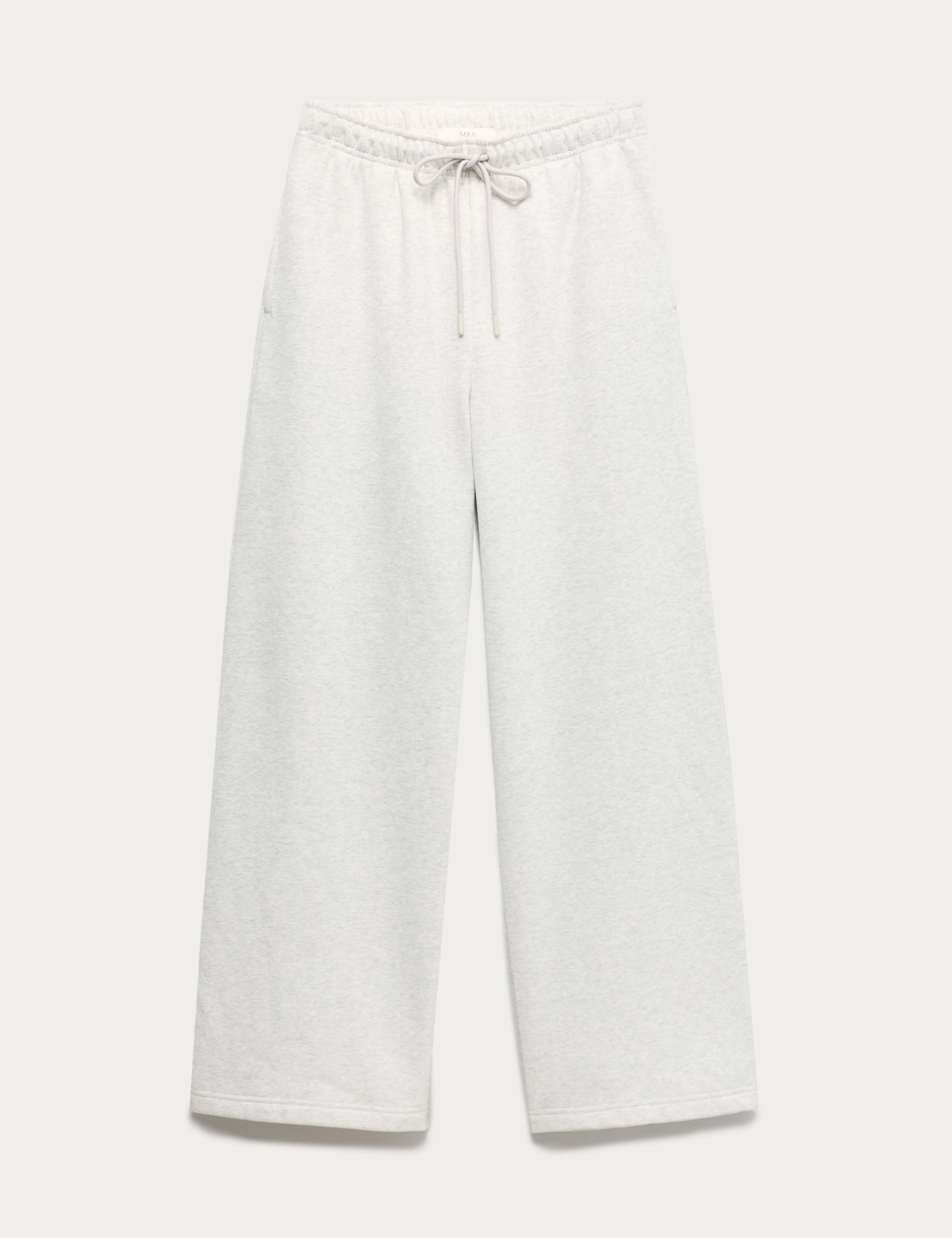 Cotton Rich Drawstring Wide Leg Joggers