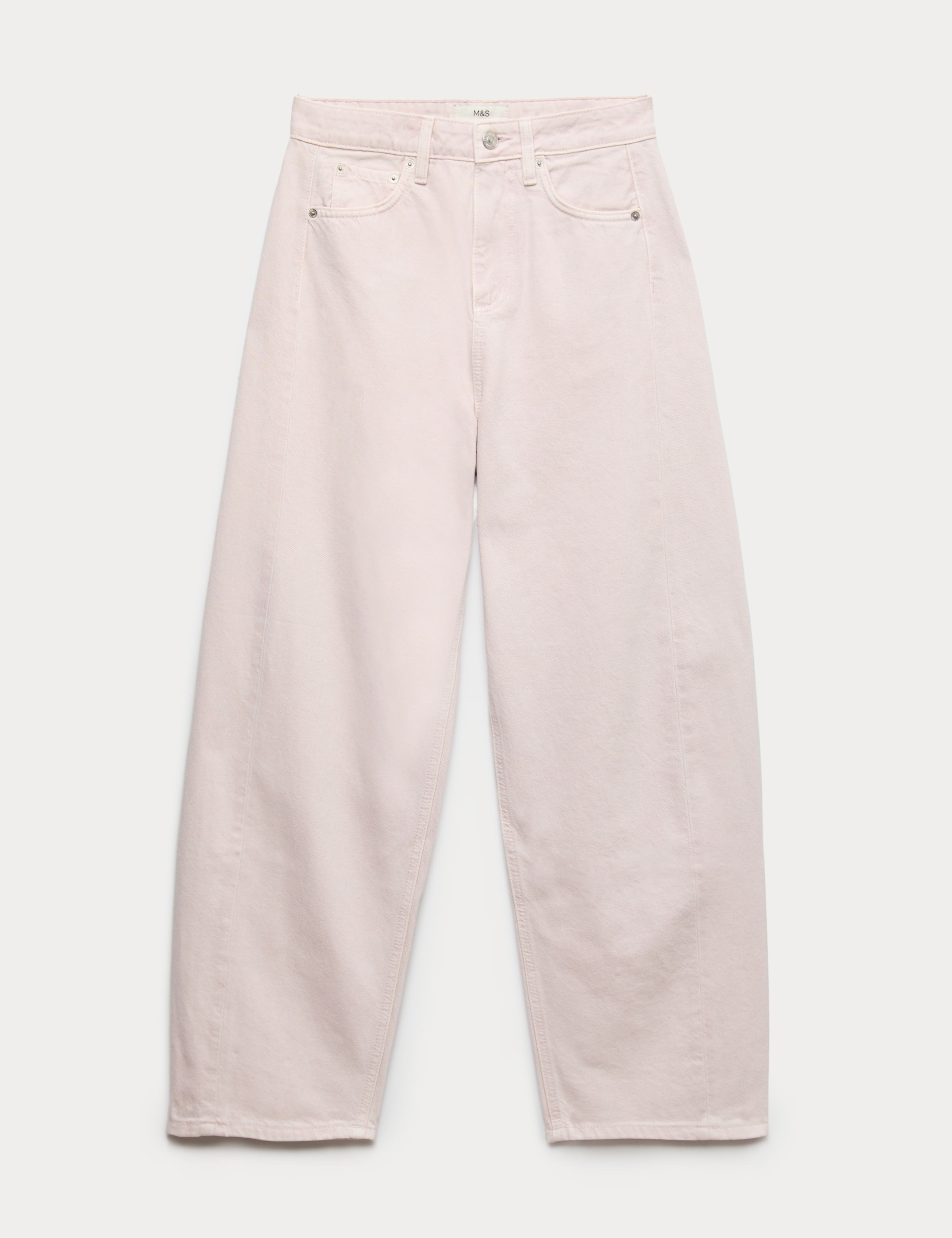 Mid Rise Barrel Jeans