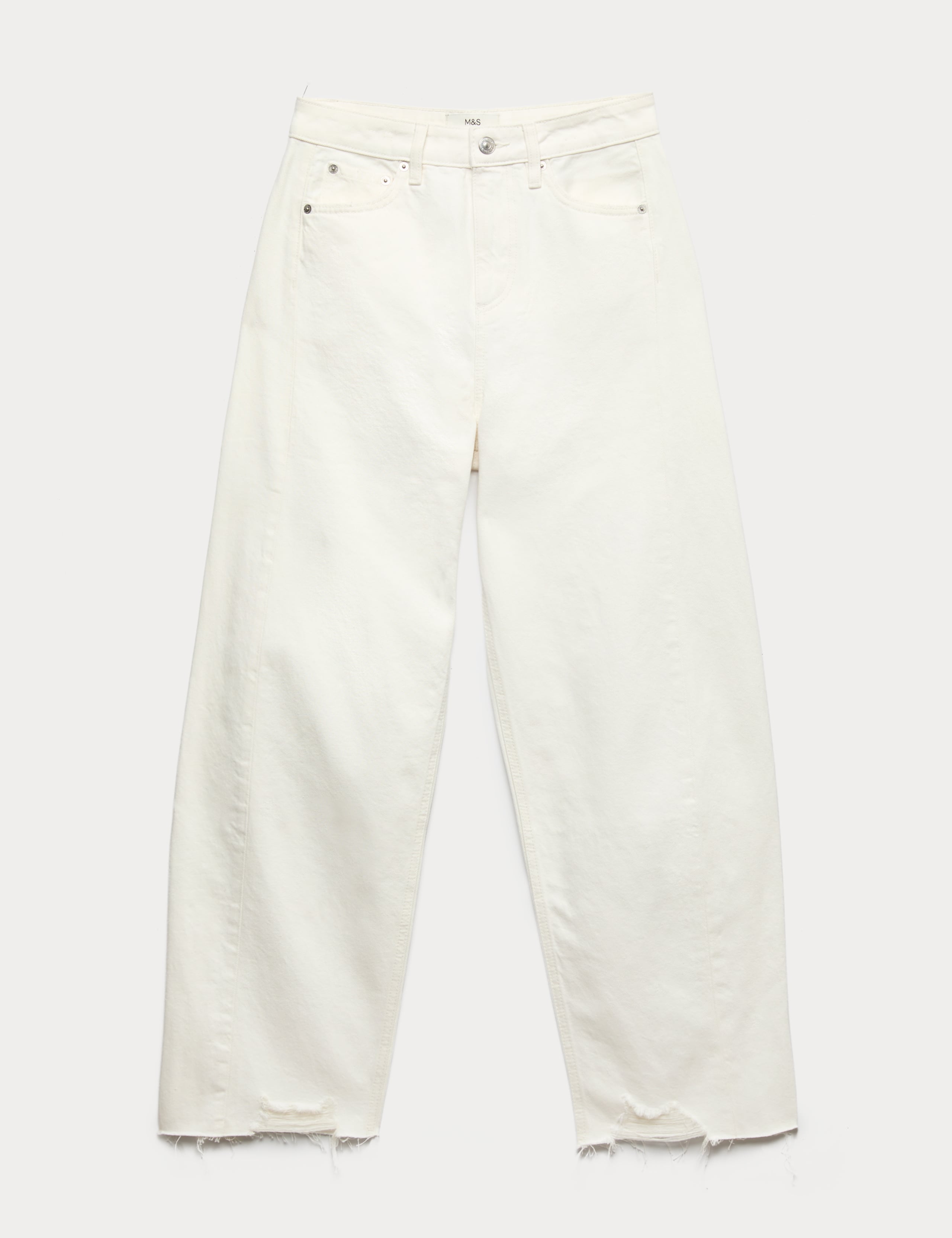 Mid Rise Barrel Jeans