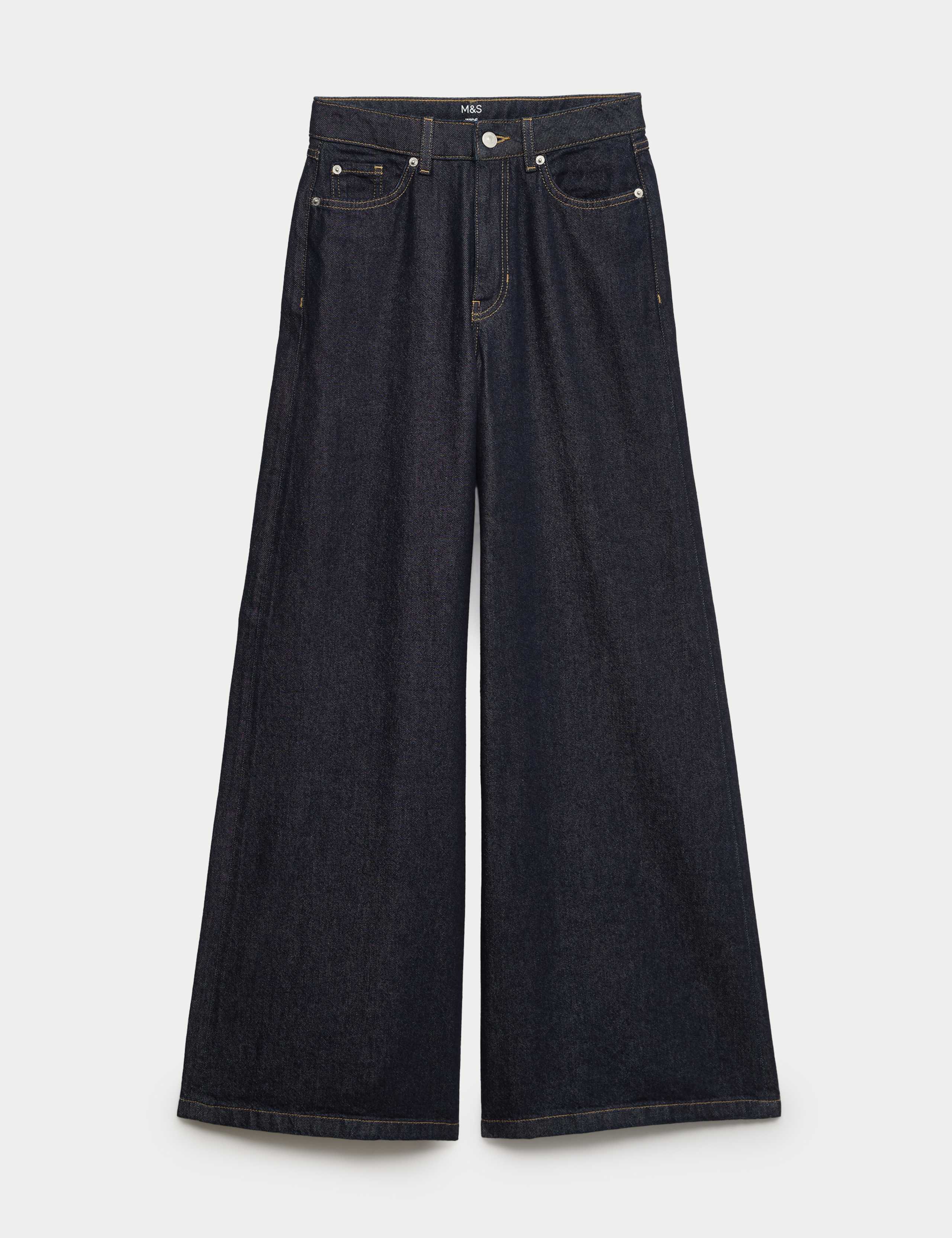 Lyocell™ Blend Wide Palazzo Leg Jeans