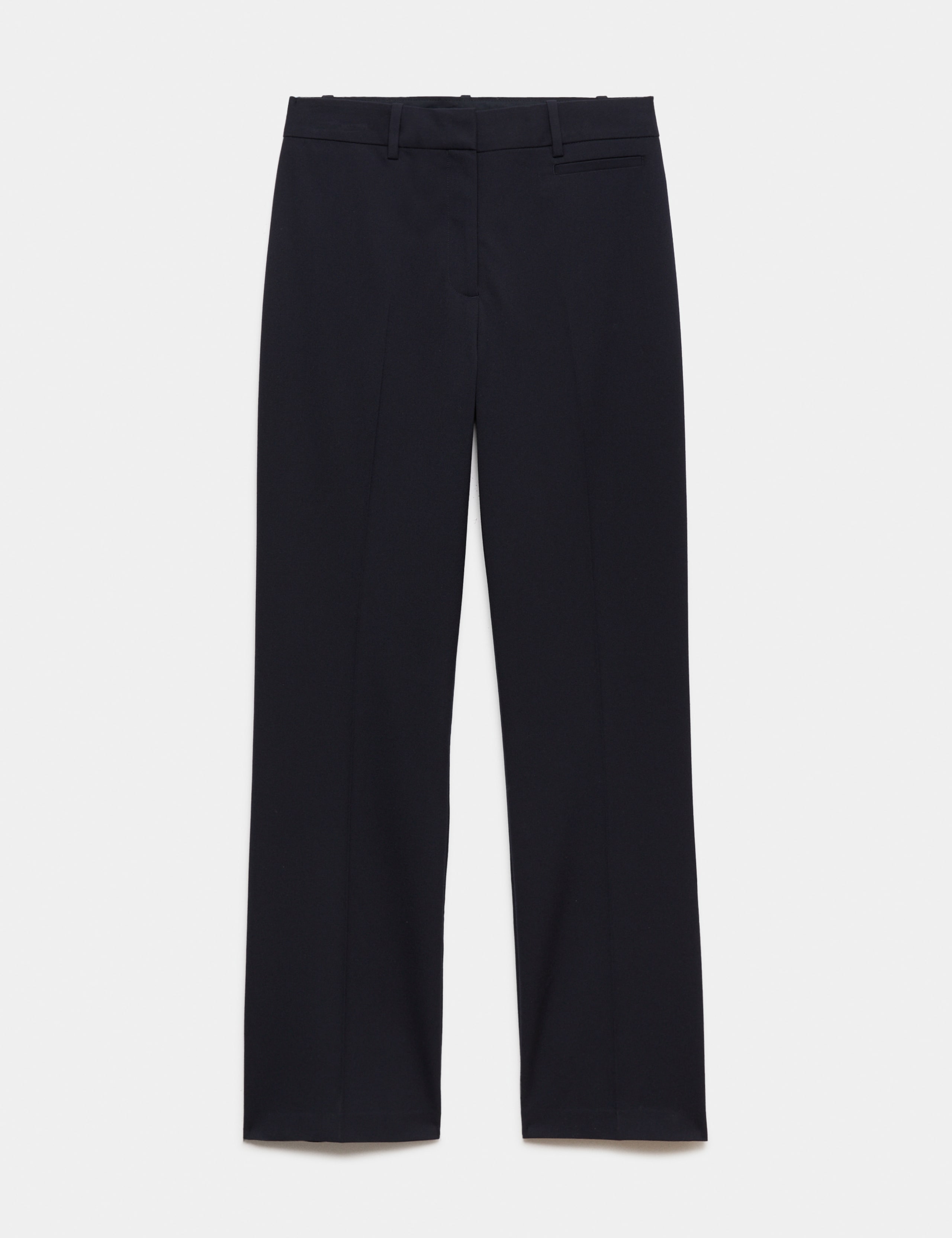 Straight Leg Trousers with Stretch