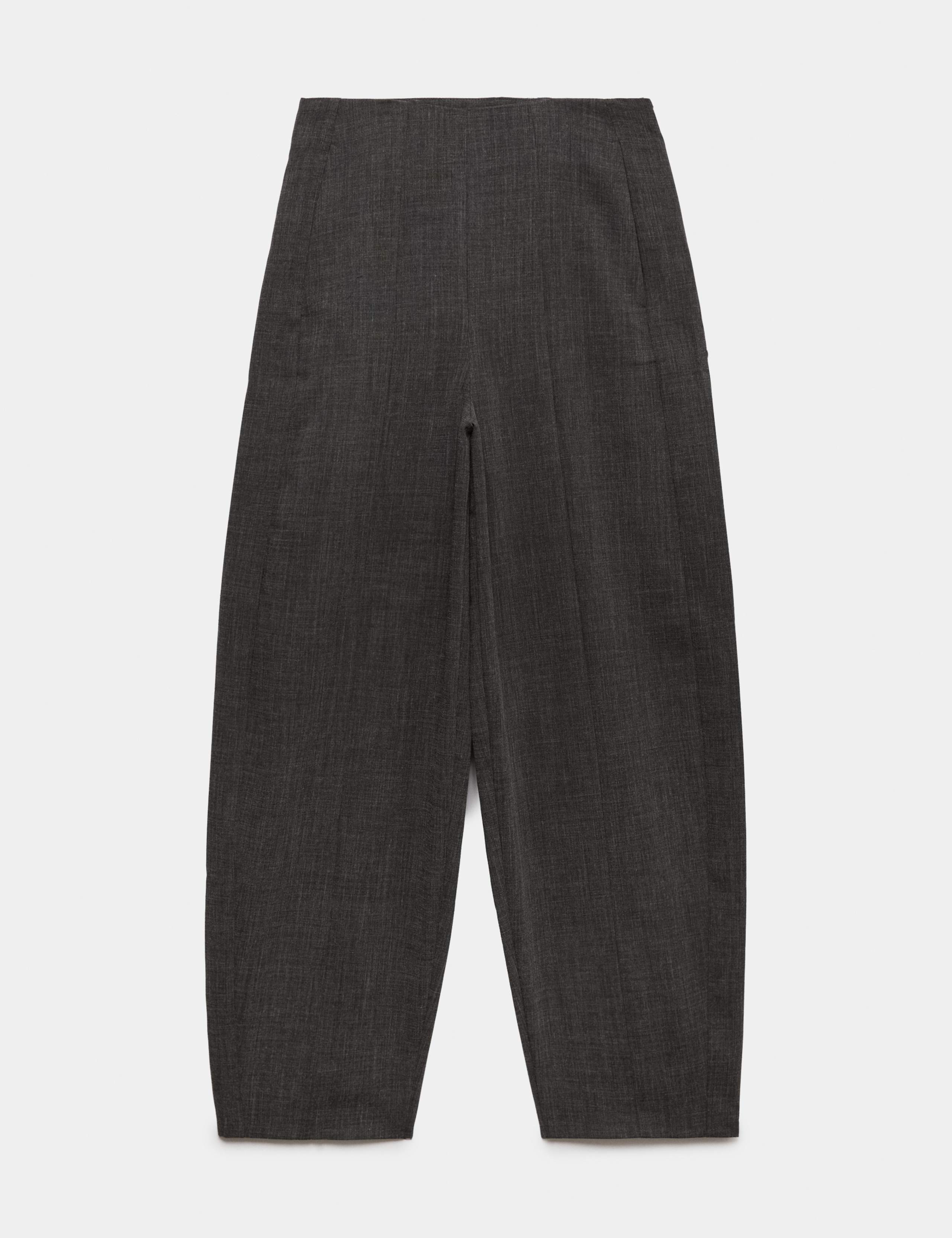 Tailored Barrel Leg Trousers