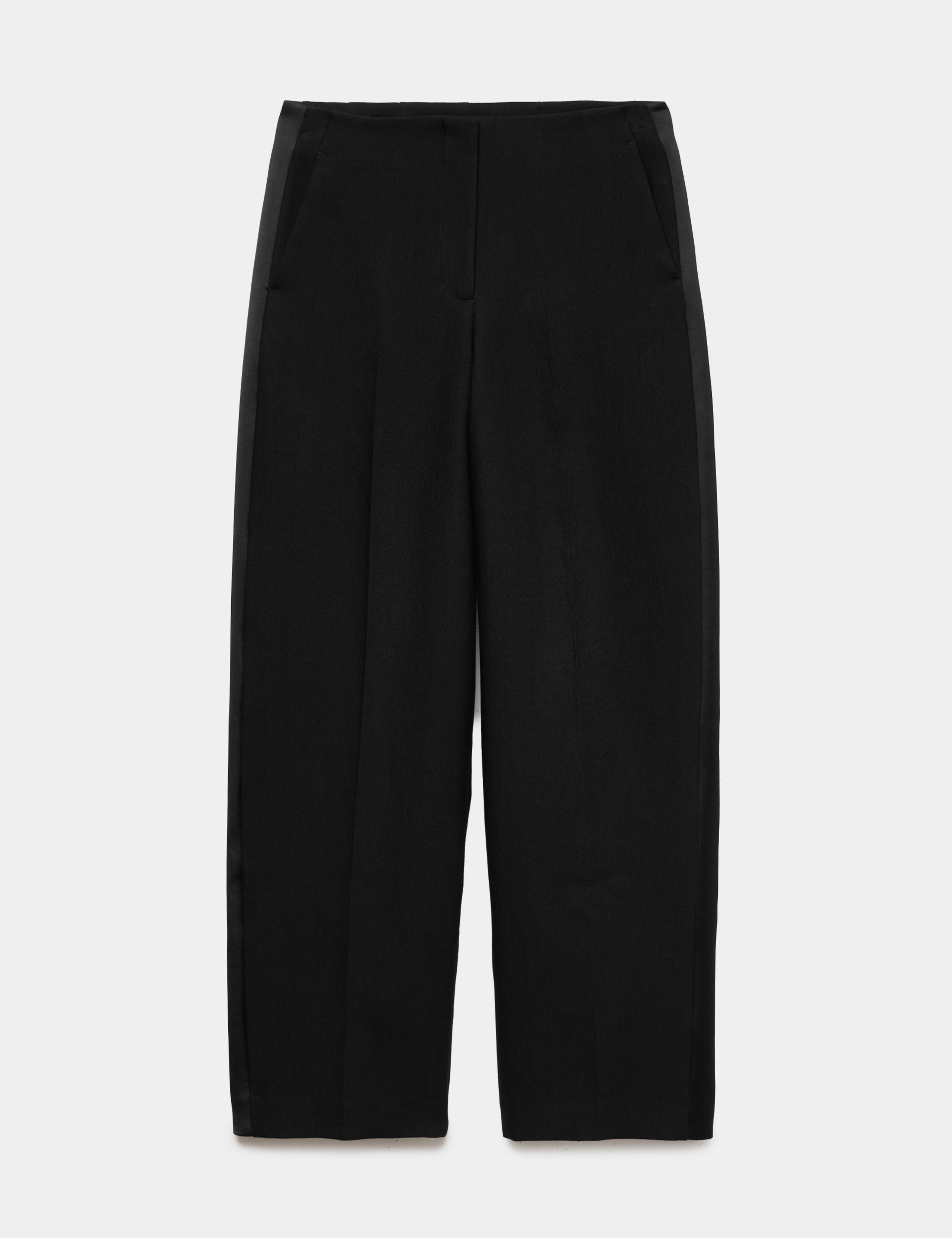 Relaxed Straight Leg Tuxedo Trousers