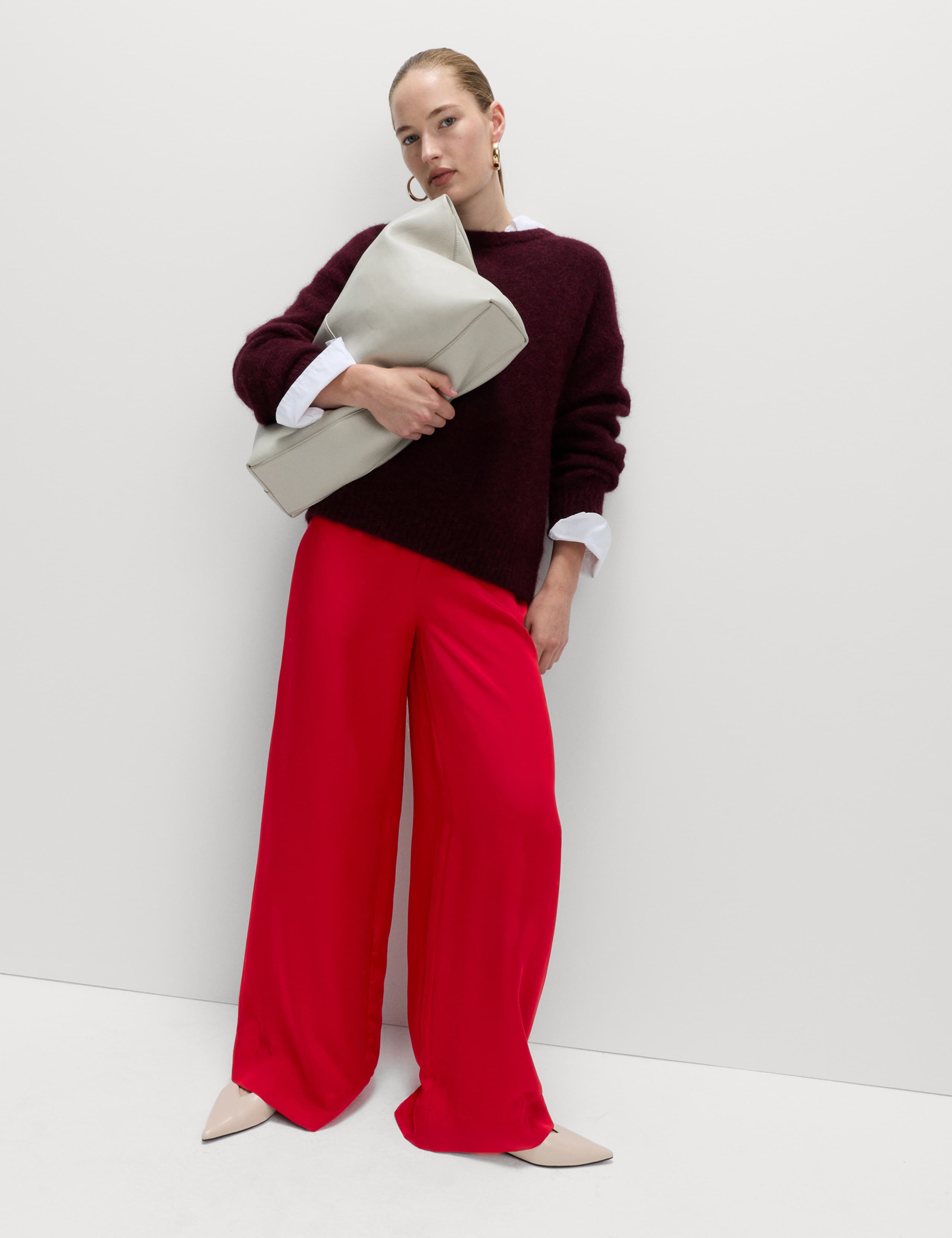 Wide Leg PalazzoTrousers