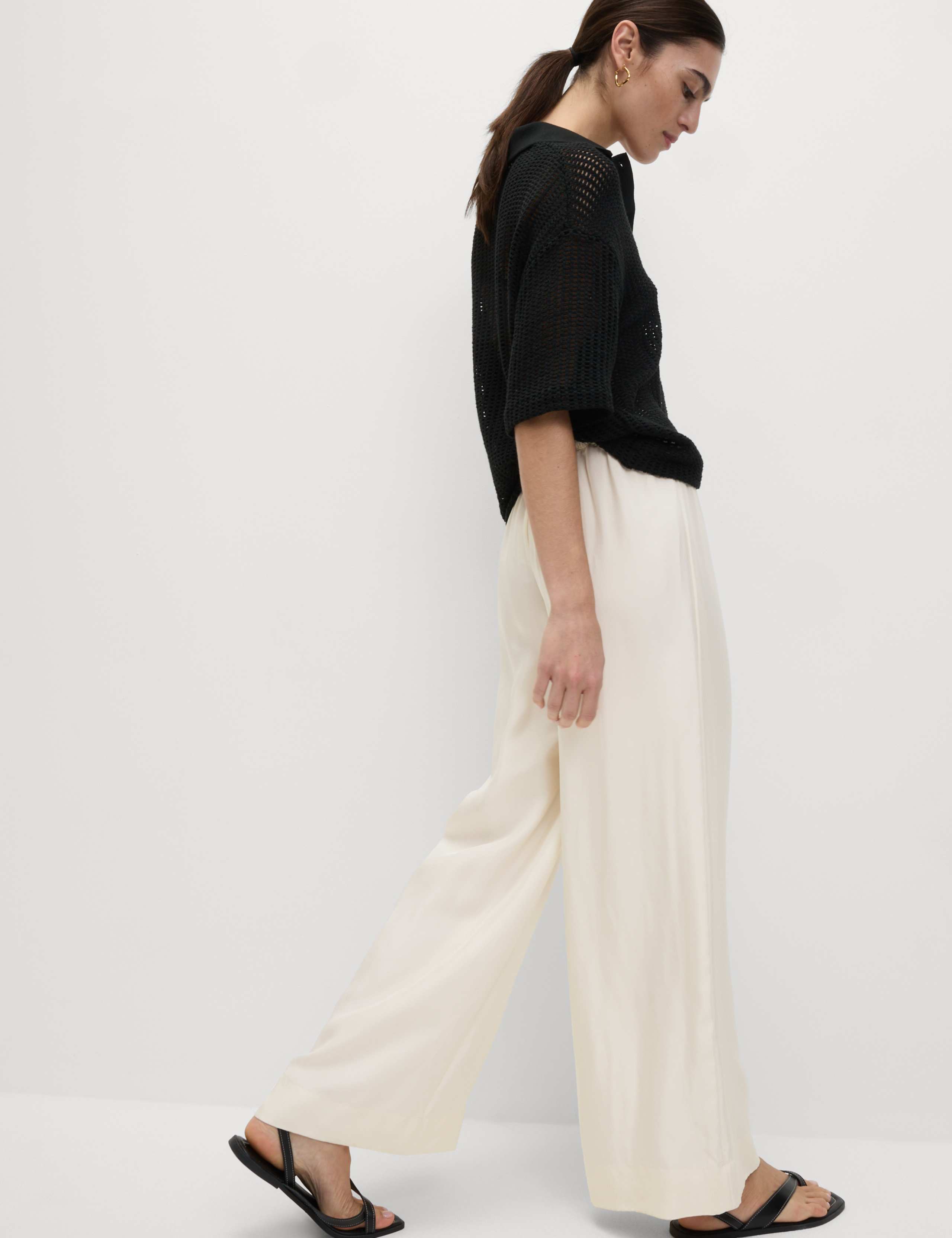 Wide Leg PalazzoTrousers