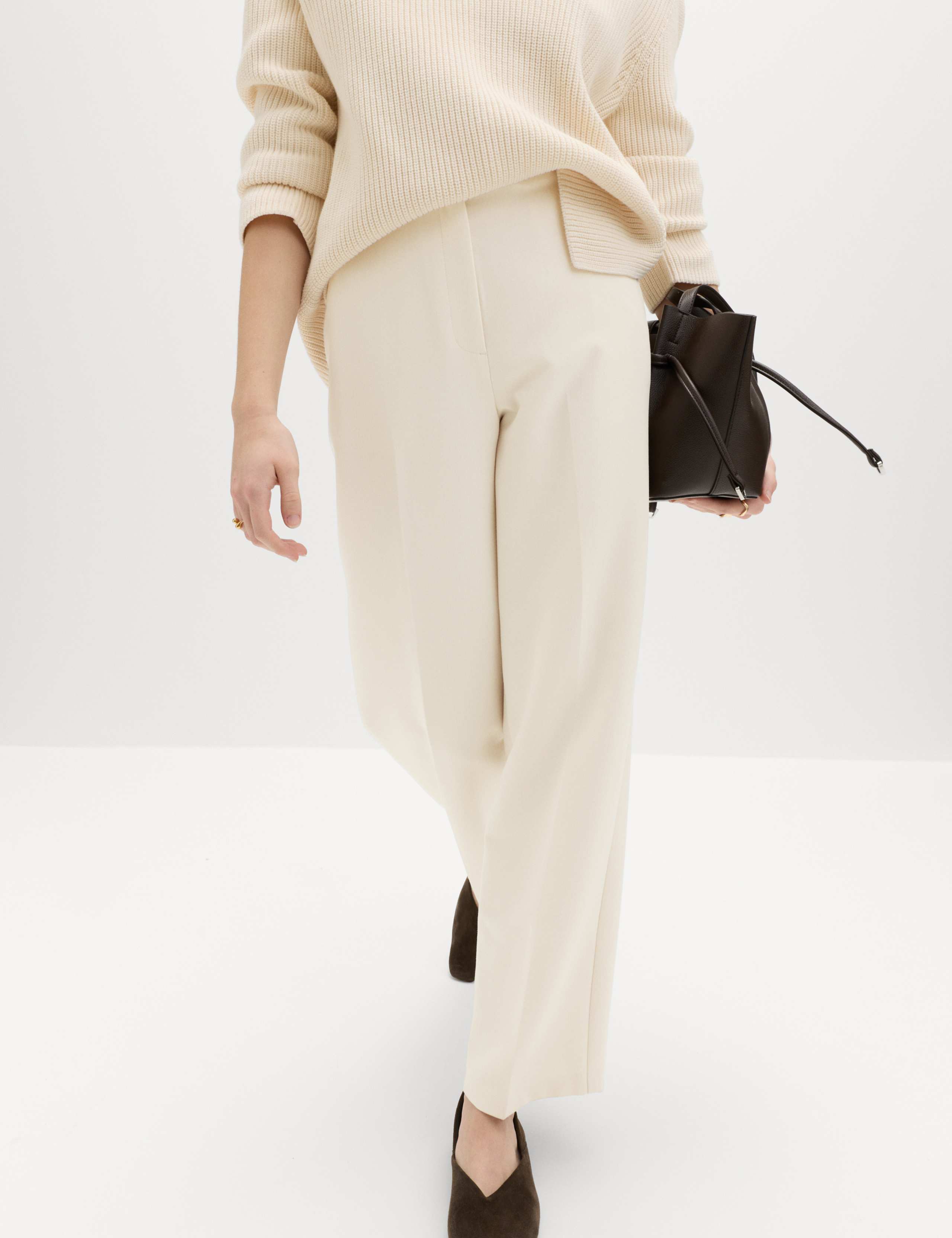 Tailored Straight Leg Trousers