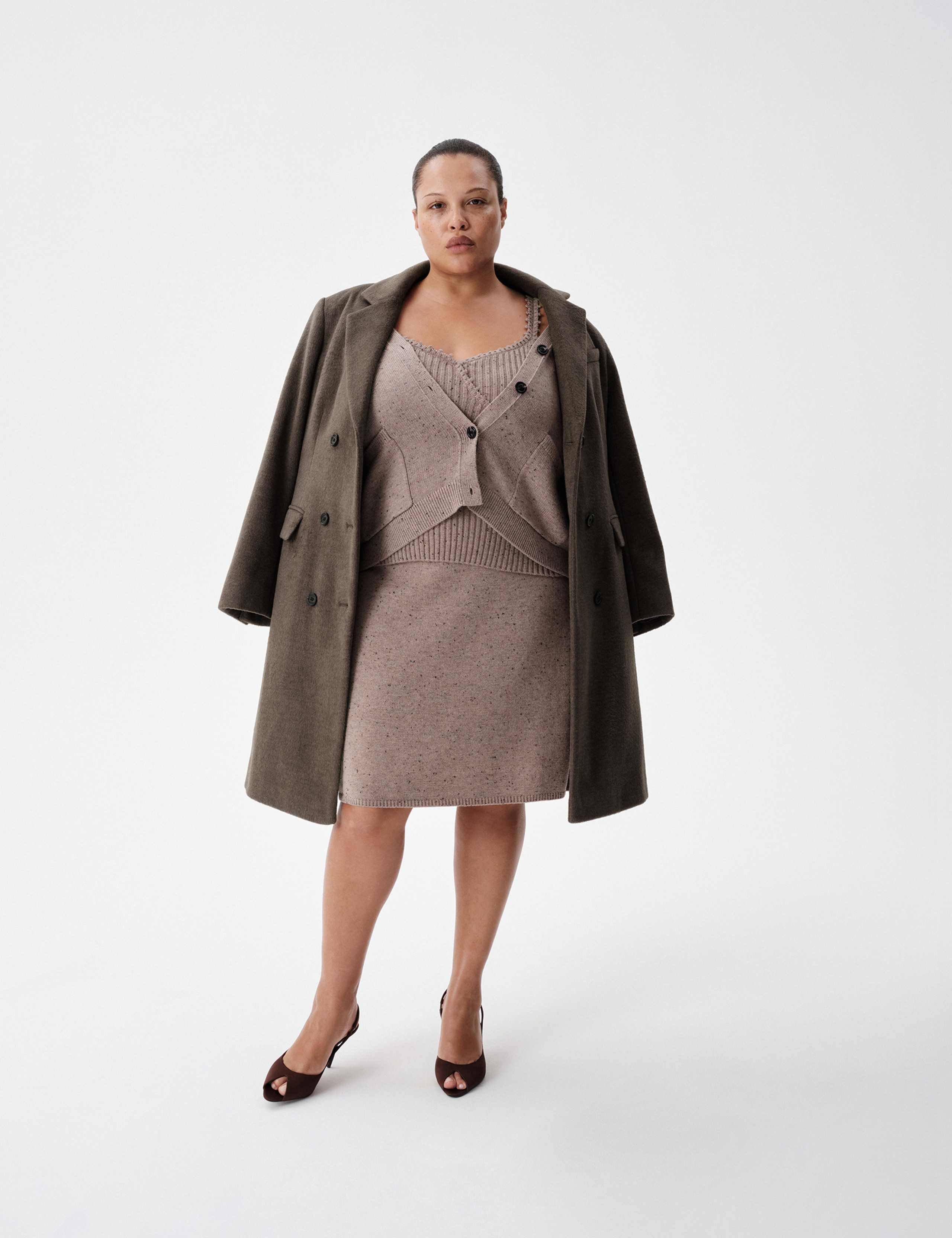Double Breasted Collared Longline Coat